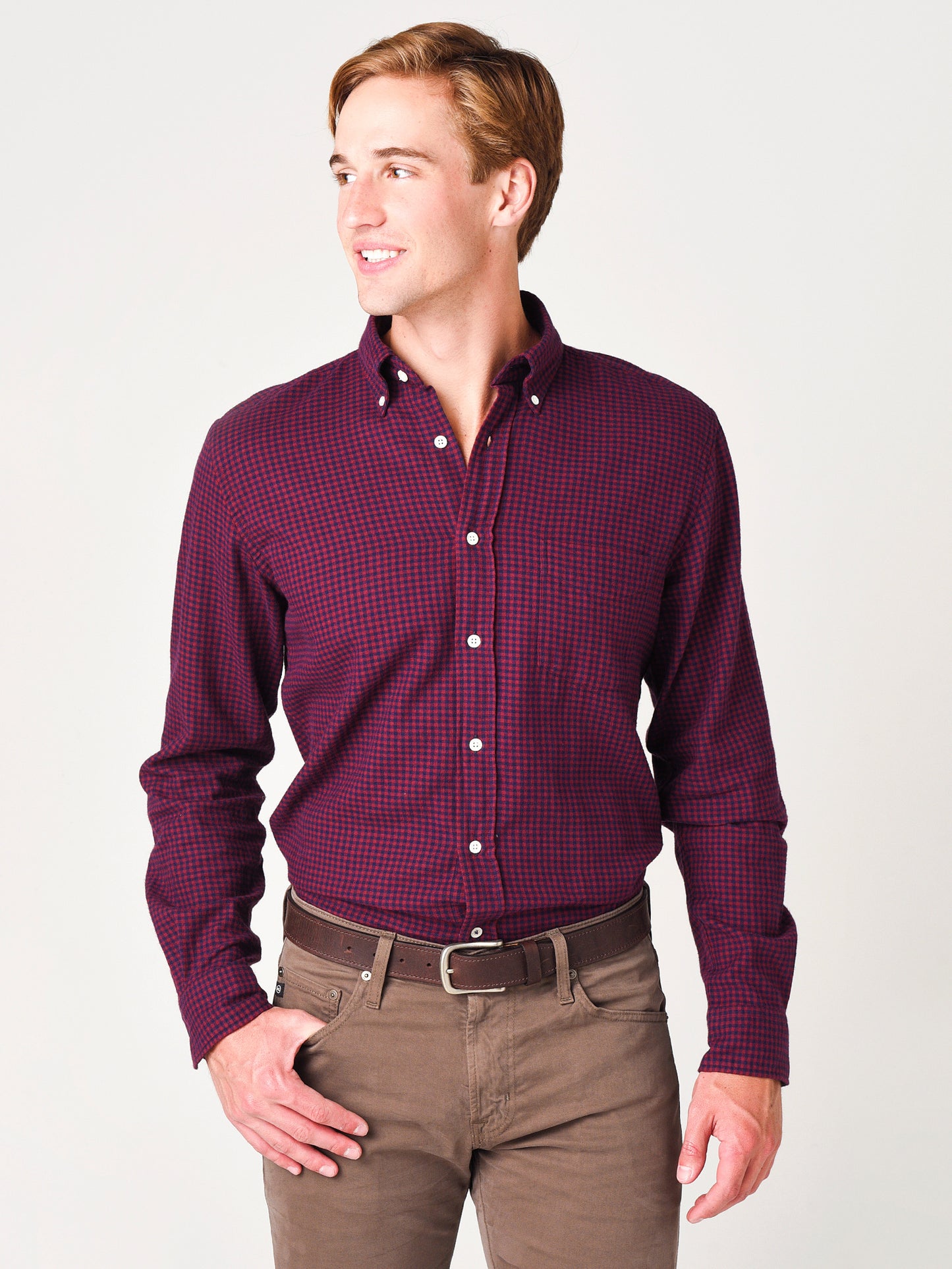 Hartford Men's Pal Pen Woven Shirt - Saint Bernard