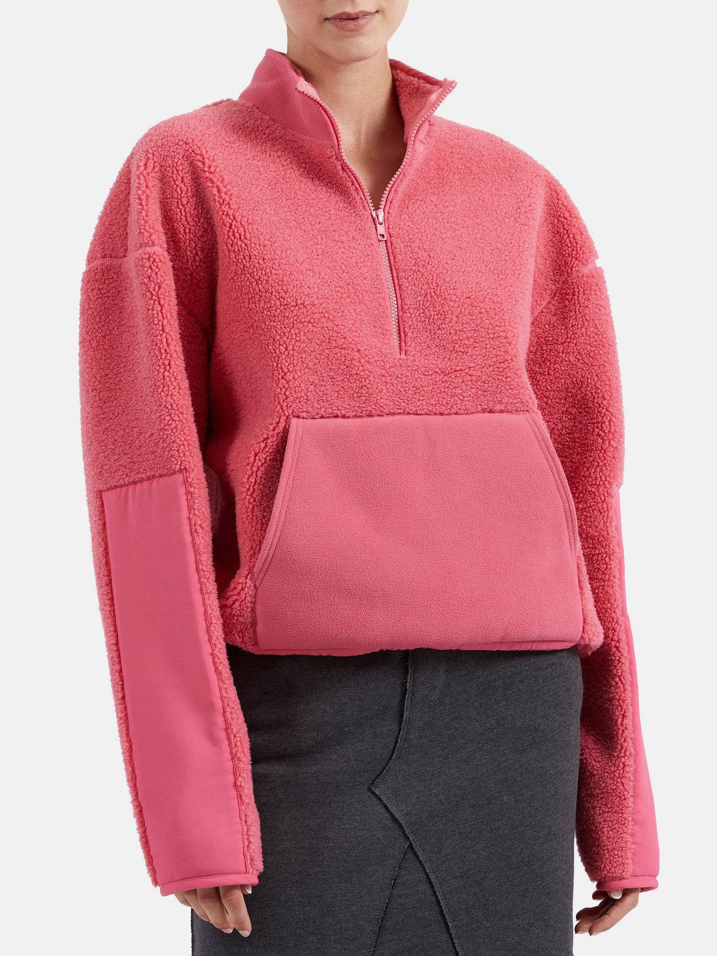 ATM Women's Polar Fleece Half-Zip Pullover - Saint Bernard