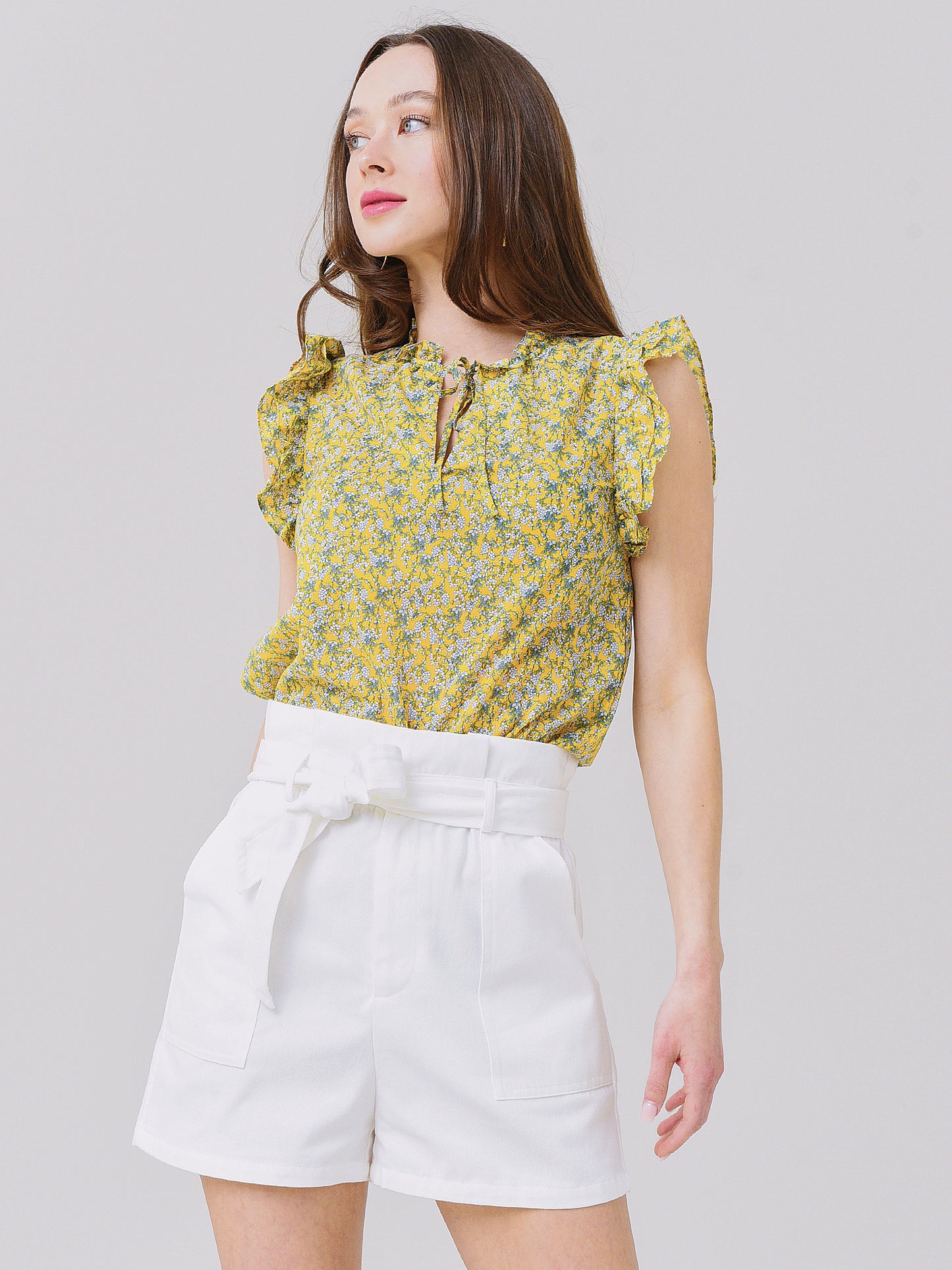 BB Dakota Women's Flutter and Flirt Top - Saint Bernard