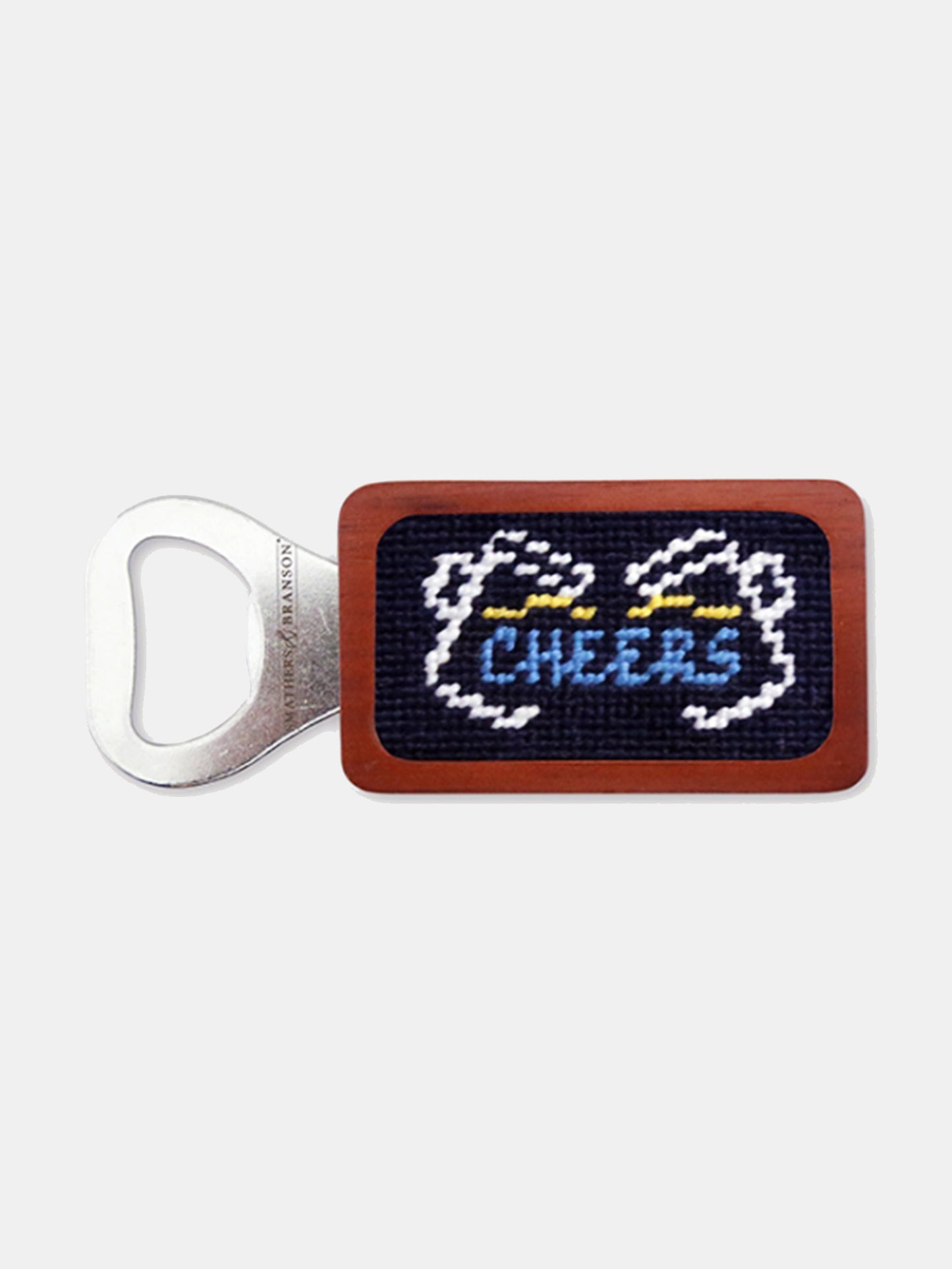 Smathers & Branson Last Call Cheers Needlepoint Bottle Opener - Saint Bernard