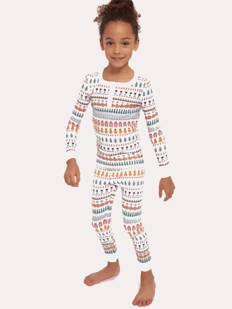 Roller Rabbits Kids Bands Weave Pajama Set - Saint Bernard