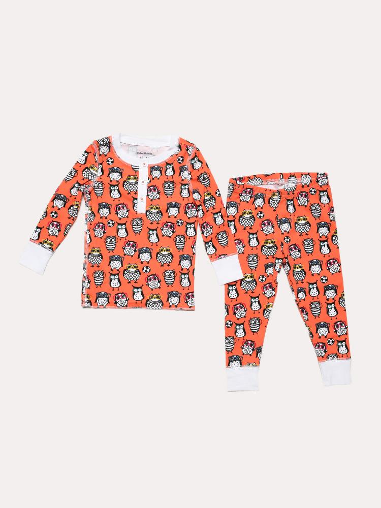 Roller Rabbit Kids' Owlighans Pajama Set - Saint Bernard
