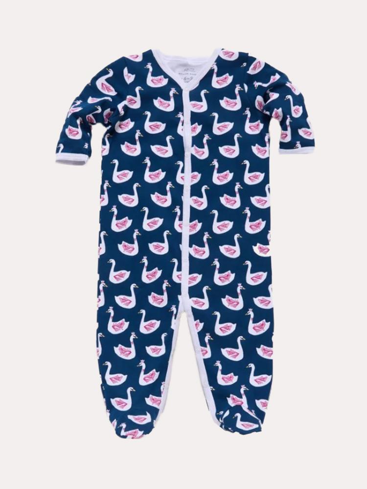 Roller Rabbit Infant Pond Royals Footie Pajamas - Saint Bernard