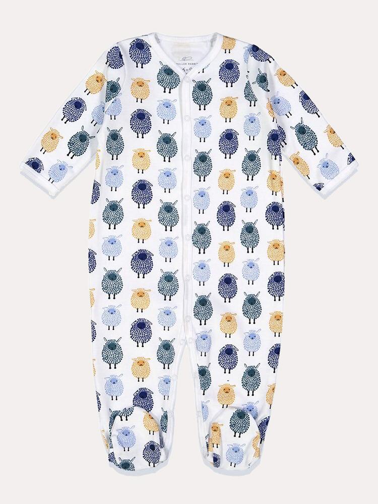 Roller Rabbit Infant Woolies Footie Pajamas - Saint Bernard