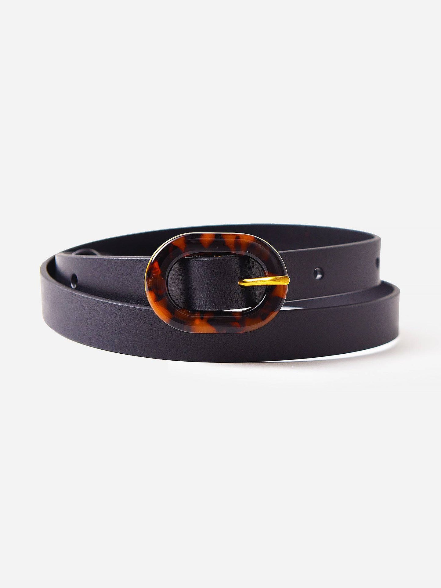 Loeffler Randall Vachetta Leather Chris Belt - Saint Bernard