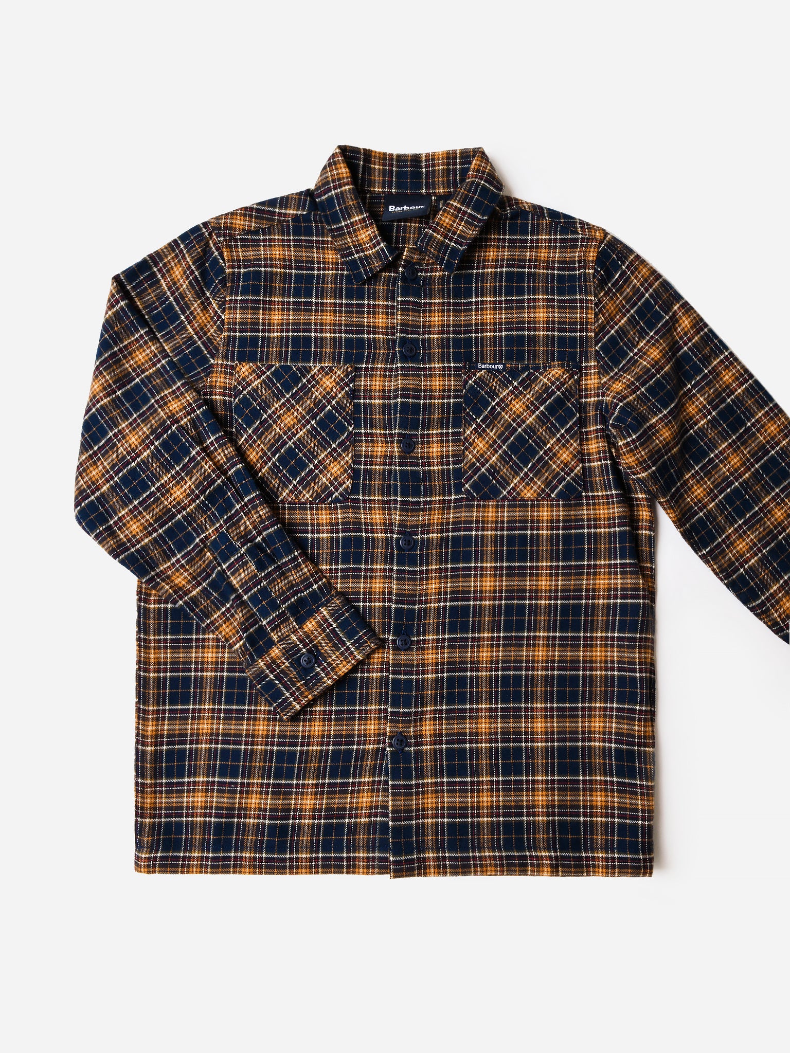 Barbour Boys Flannel Alderton Plaid Shirt