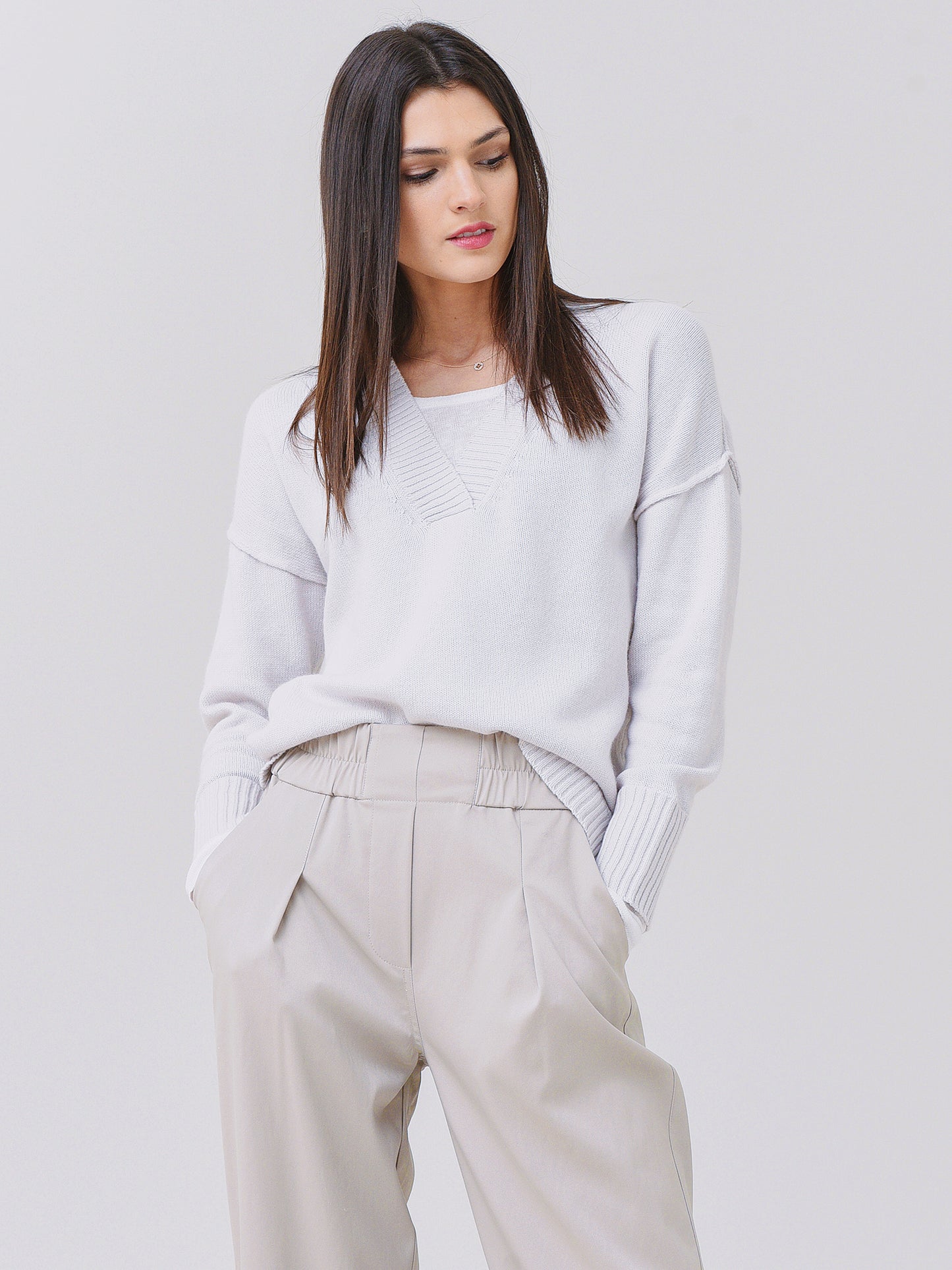 Brochu Walker Women's Birkin Deep V Layered Looker - Saint Bernard