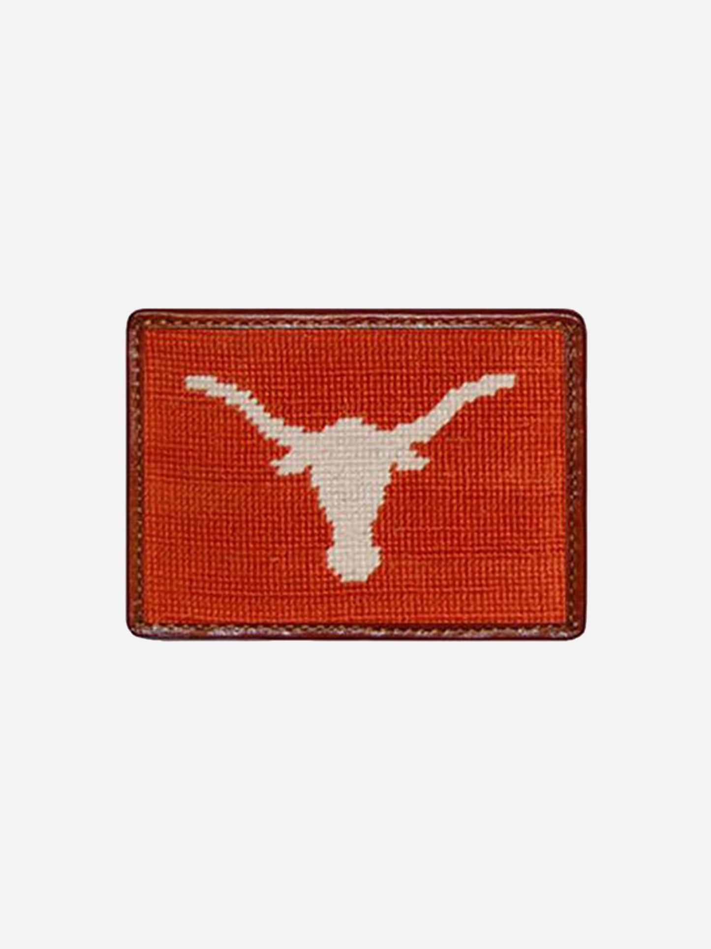 Smathers & Branson University of Texas Needlepoint Card Wallet - Saint Bernard