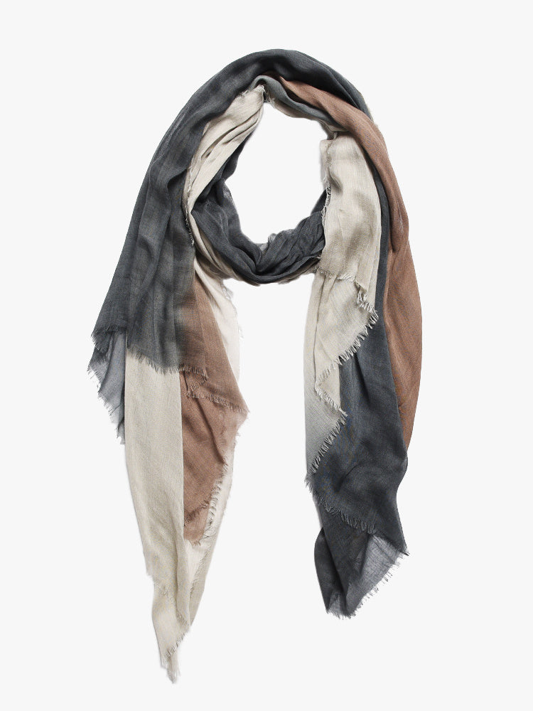 Blue Pacific Taupe and Slate Dream Scarf - Saint Bernard