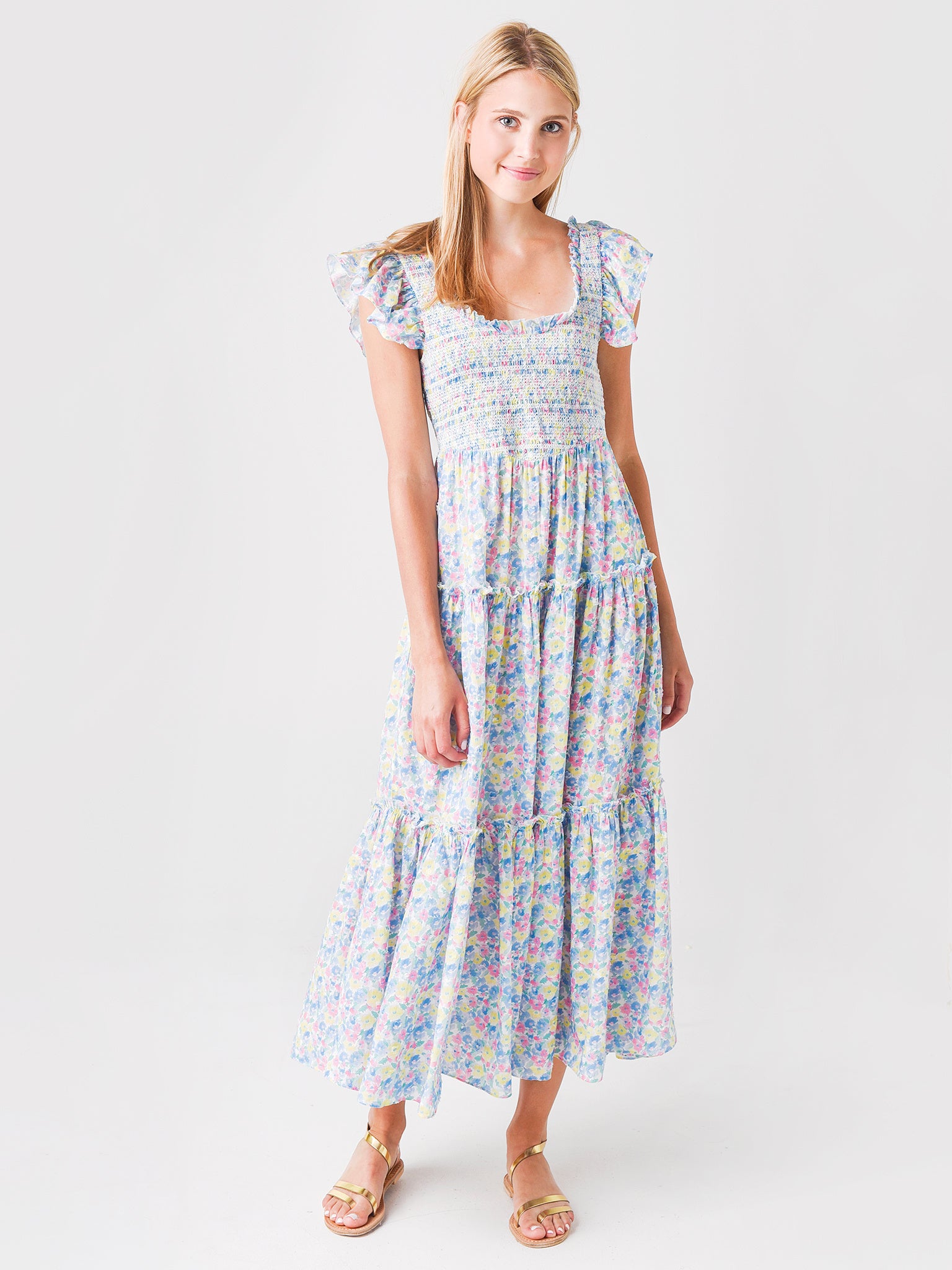 Loveshack Fancy Women's Chessie Maxi Dress Saint Bernard Loveshack Fancy Women's Chessie Maxi Dress Saint Bernard