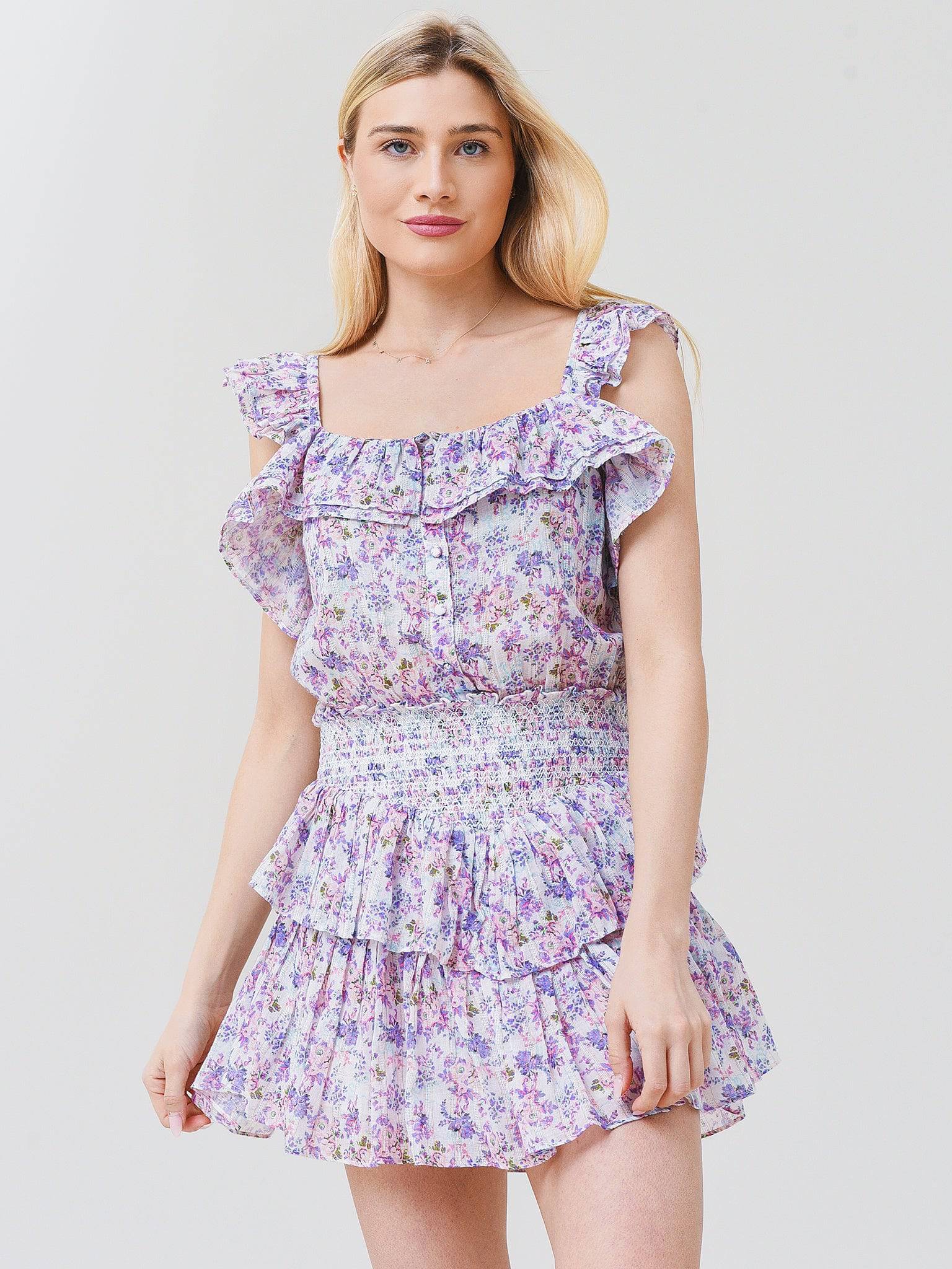 LoveShackFancy Women's Shanley Dress Saint Bernard LoveShackFancy Women's Shanley Dress Saint Bernard
