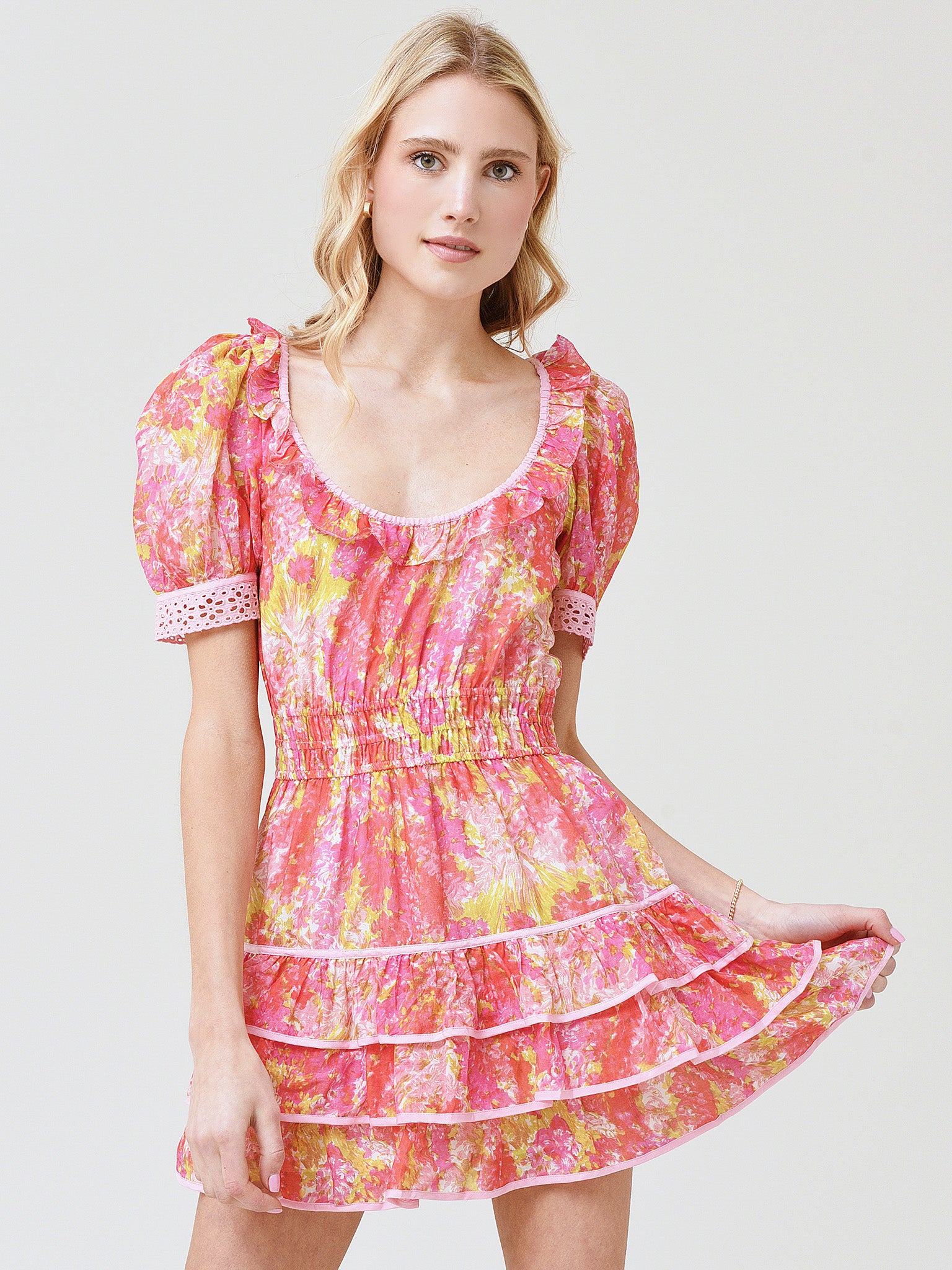 LoveShackFancy Women's Safiya Dress Saint Bernard LoveShackFancy Women's Safiya Dress Saint Bernard