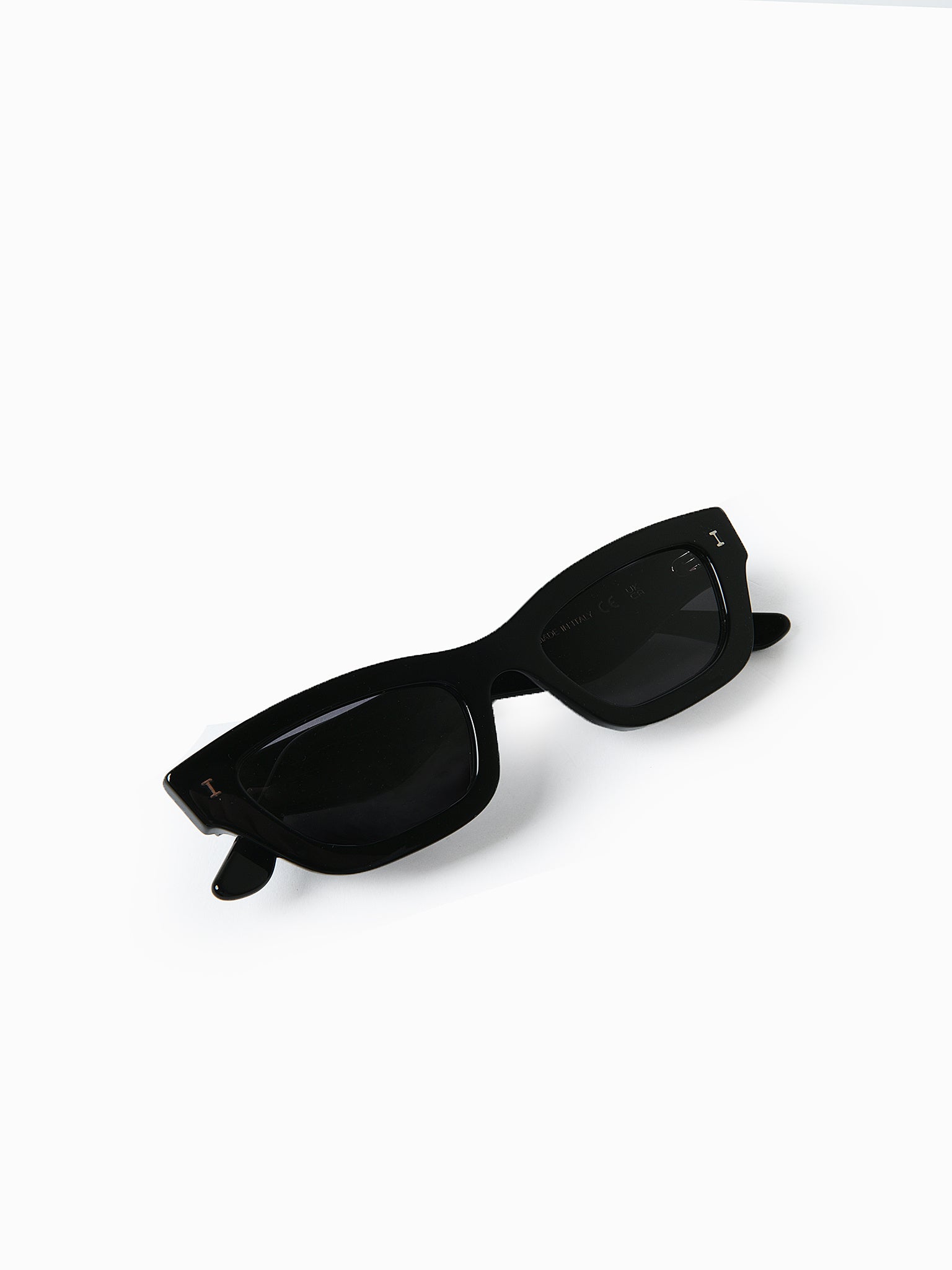 Black Wayfarer Style Illesteva Sunglasses Accessories Illesteva Round Mirrored Sunglasses - Black Sunglasses  main image 2