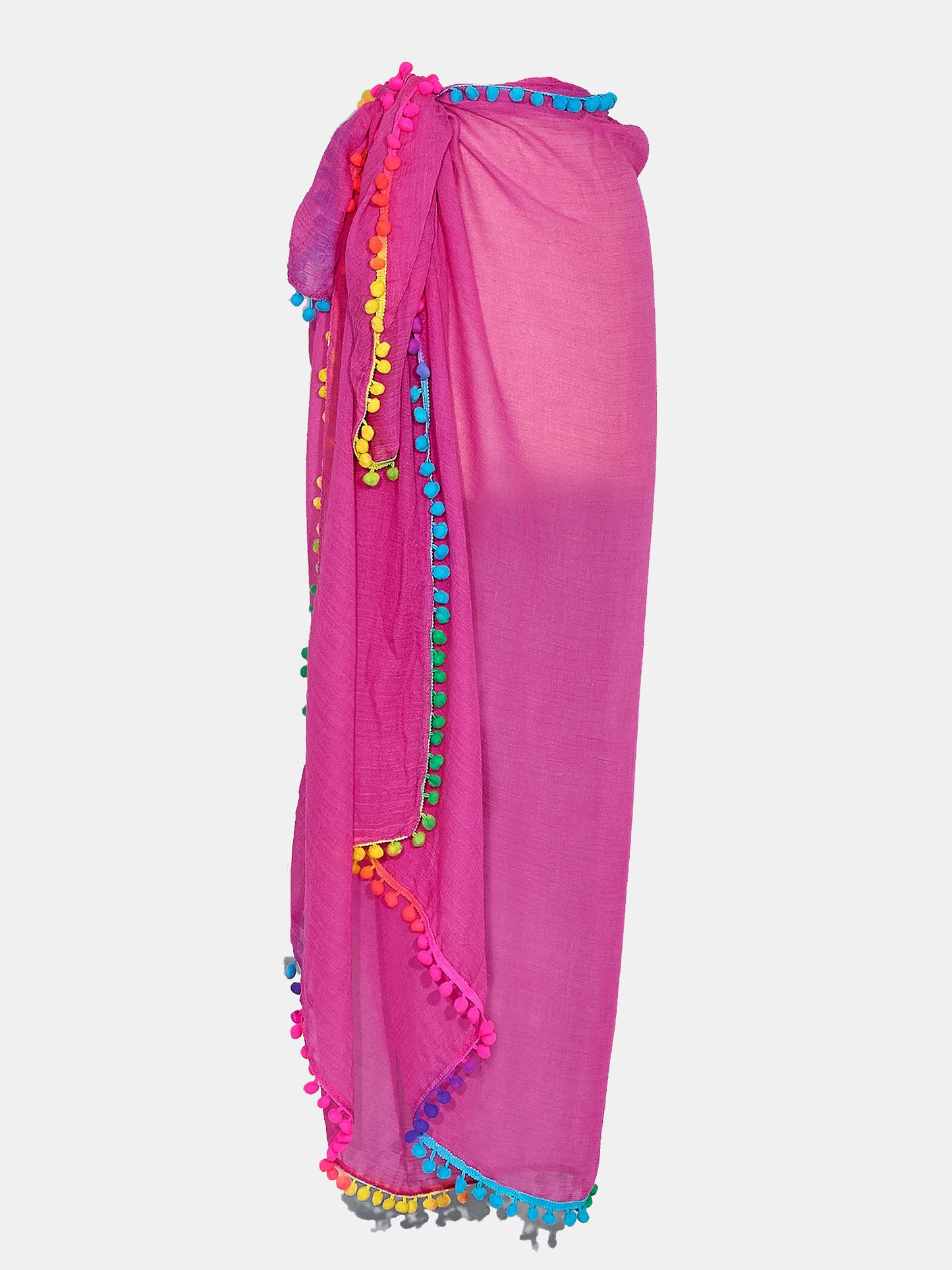 Echo Women's Pom Pom Pareo Cover-Up - Saint Bernard