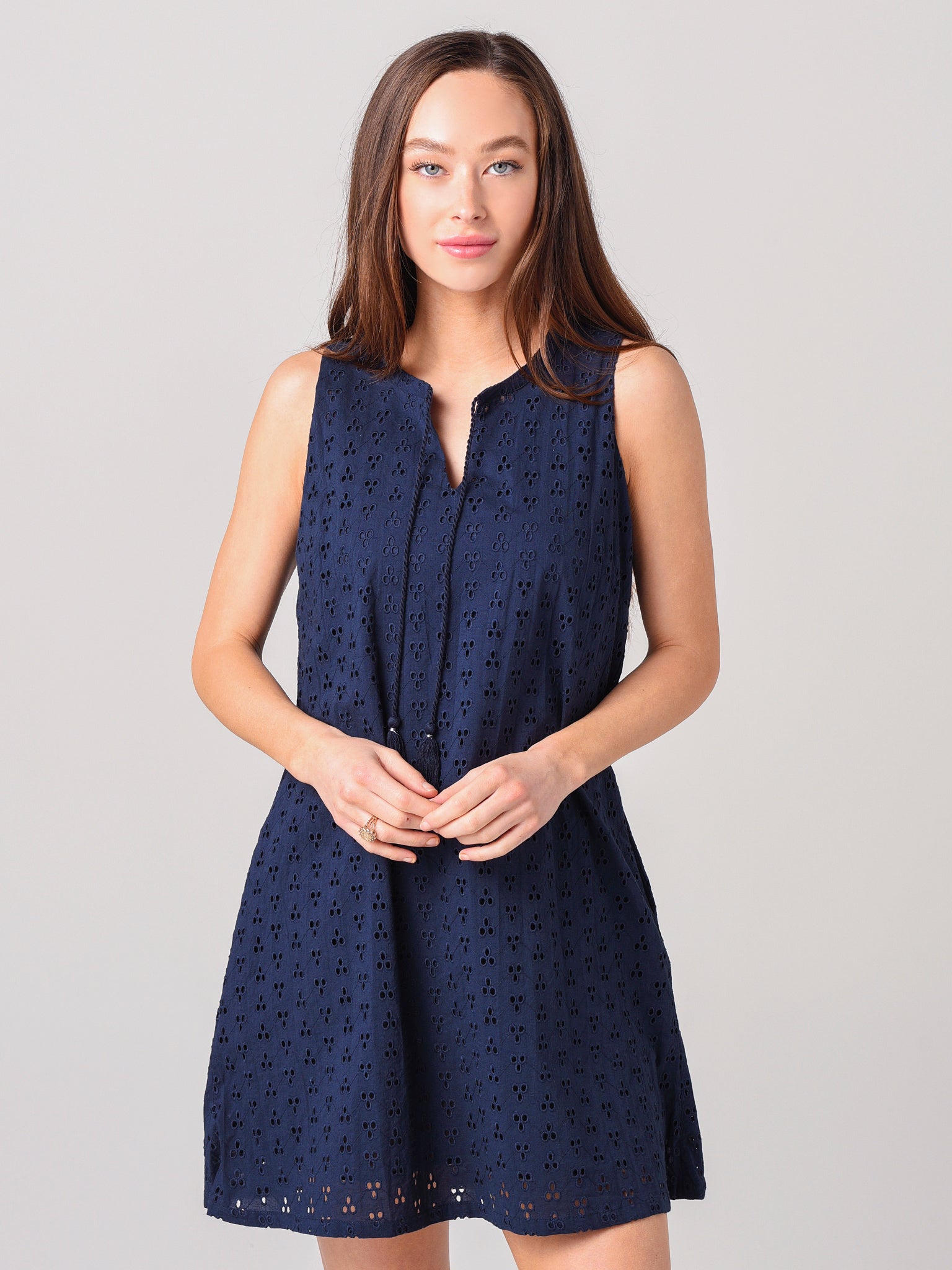 Echo Women's Eyelet A-Line Dress – Saint Bernard