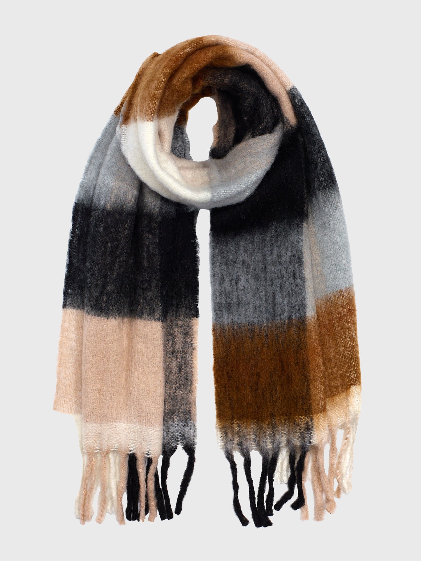 Echo Women's Bright Blocks Wrap Scarf - Saint Bernard