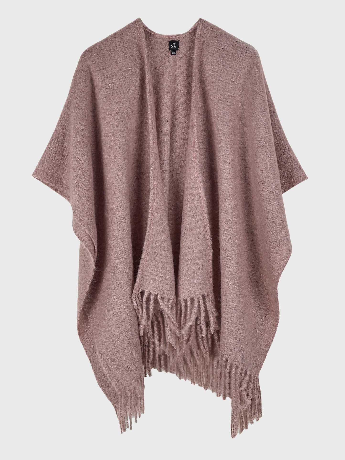 Echo Women's Solid Boucle Ruana - Saint Bernard