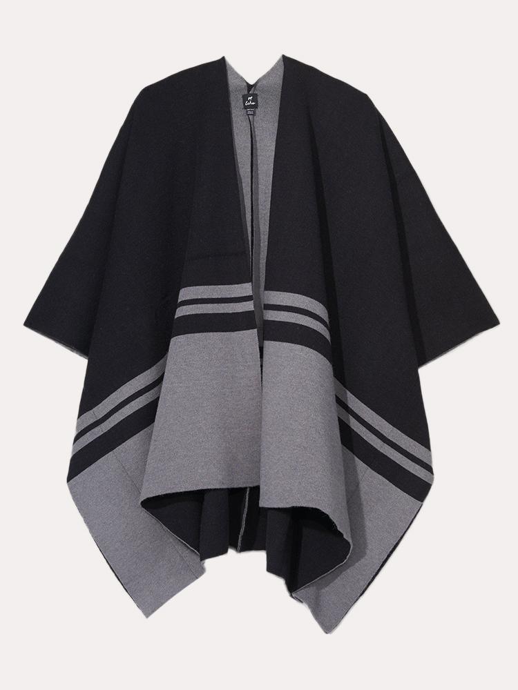 Echo Colorblock Kimono Cape - Saint Bernard