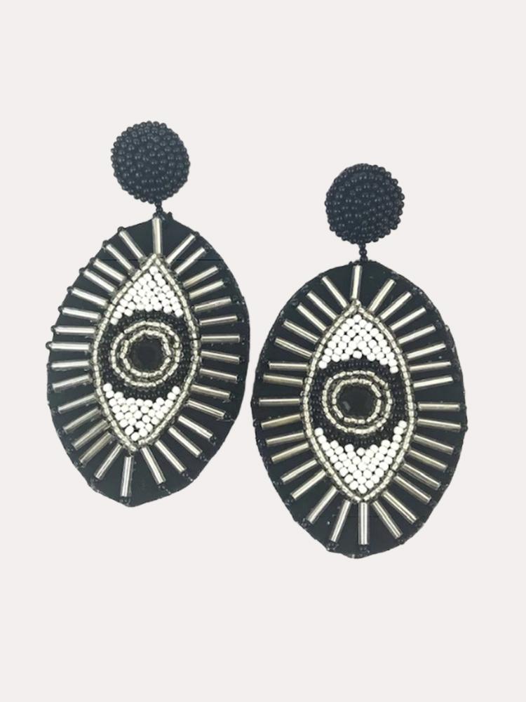 Allie Beads Eye Drop Earring - Saint Bernard