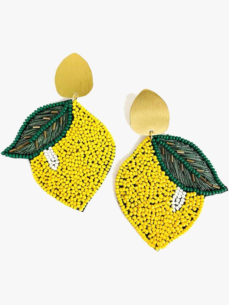 Allie Beads Lemon Earring - Saint Bernard