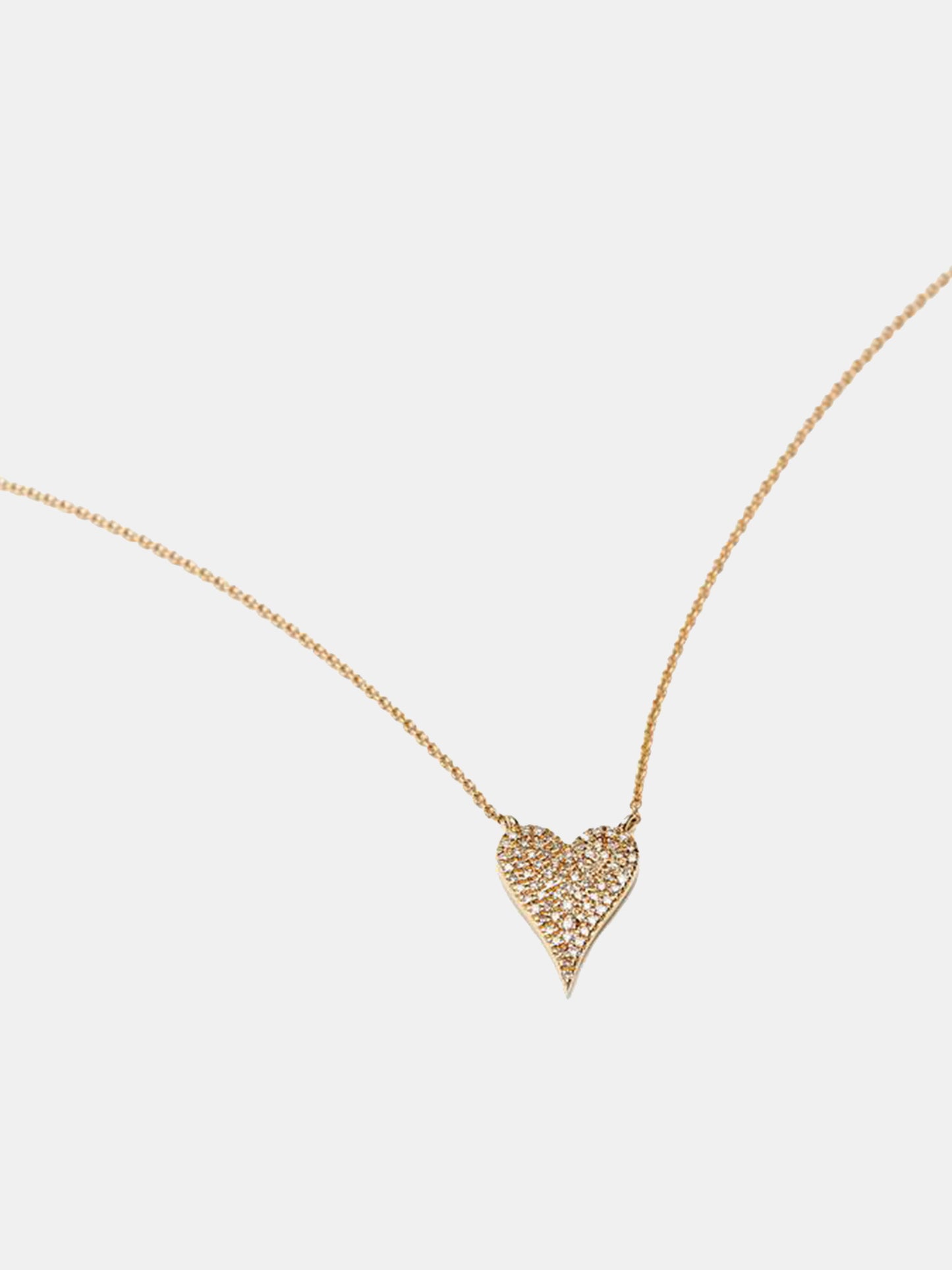 S. Bell Women's Elongated Heart Diamond Necklace - Saint Bernard