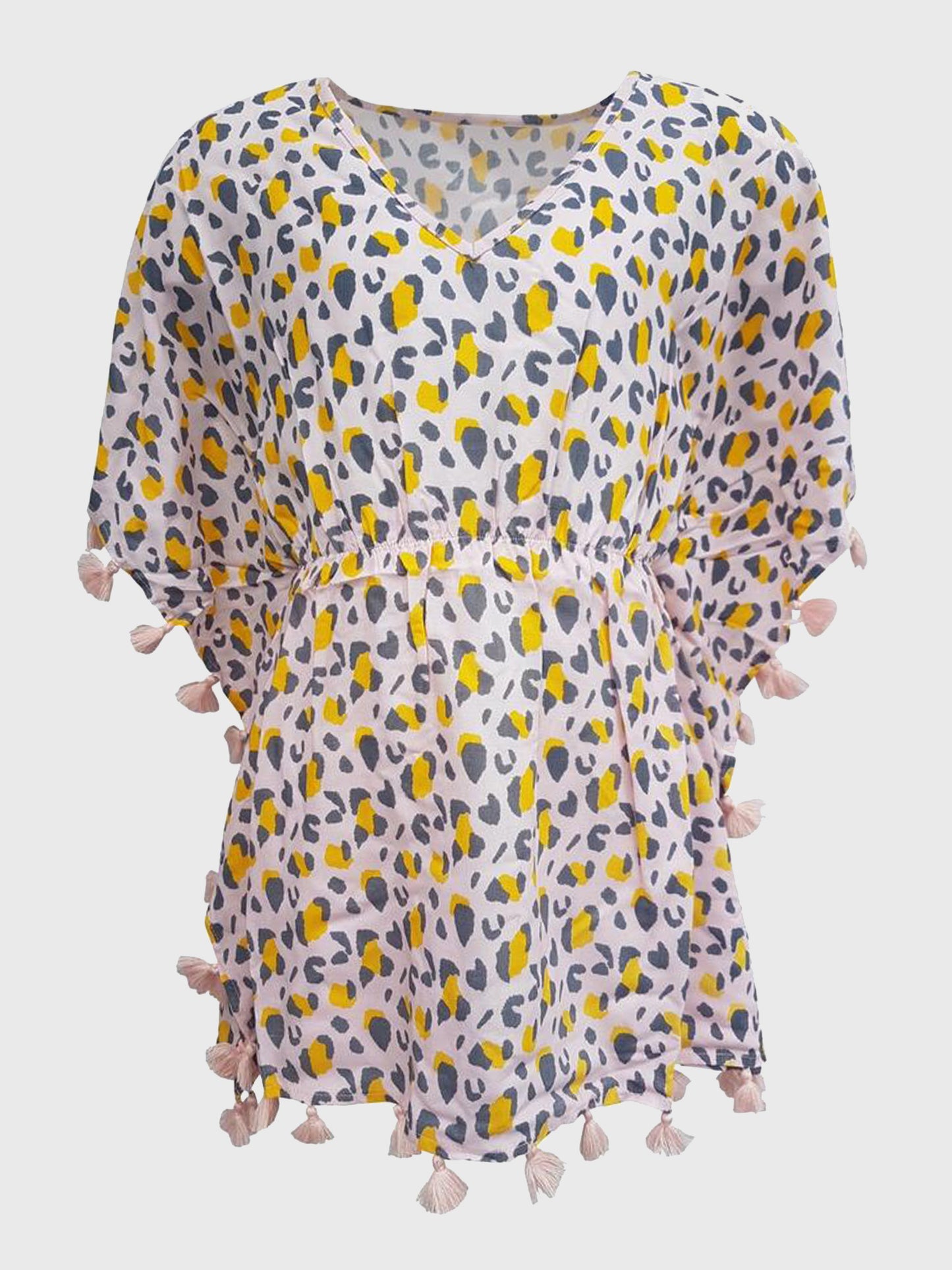 Snapper Rock Girls’ Leopard Love Batwing Kaftan - Saint Bernard