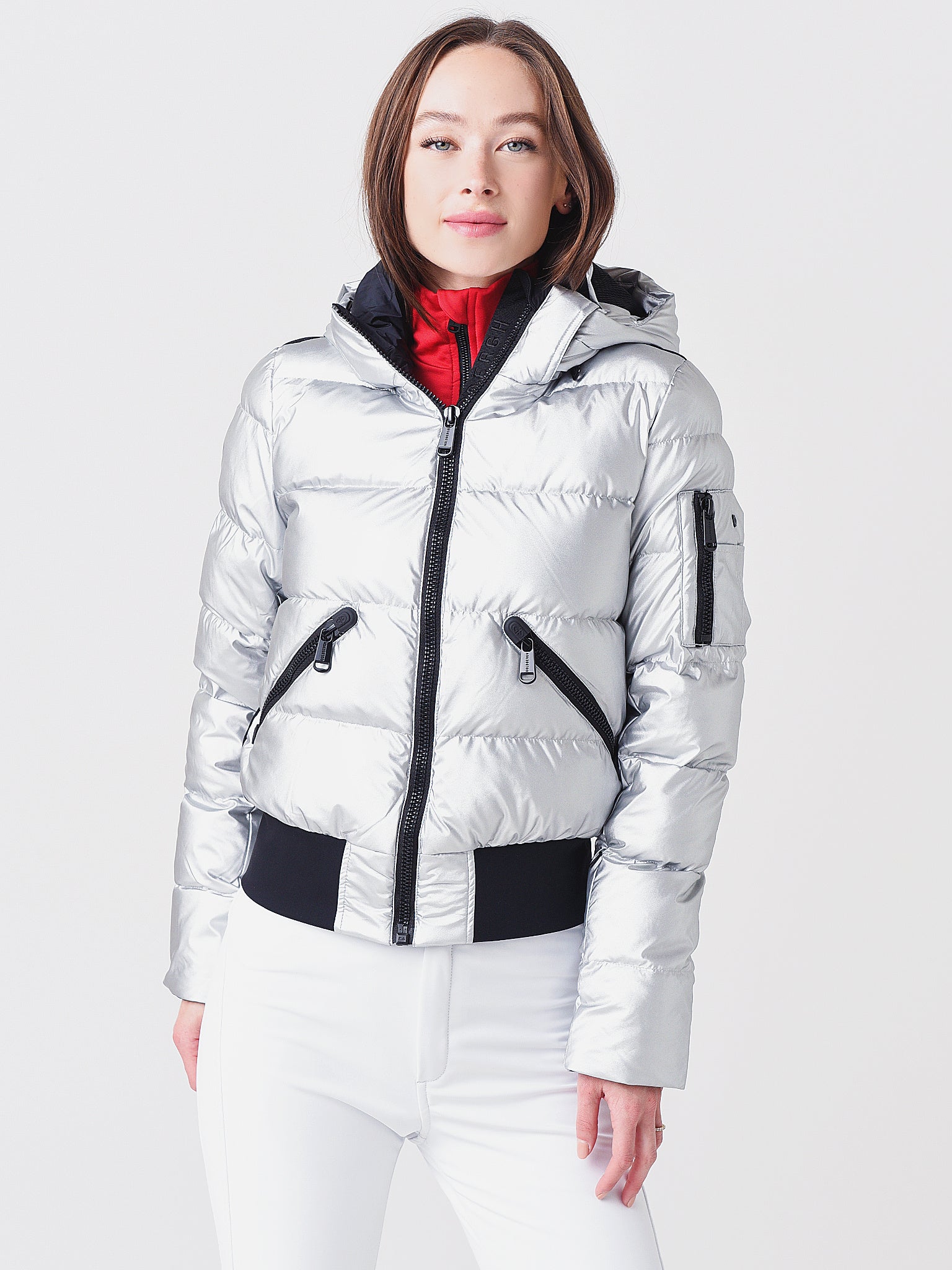 Goldbergh - Fosfor Star-patch Quilted Down Ski Jacket - Womens - White