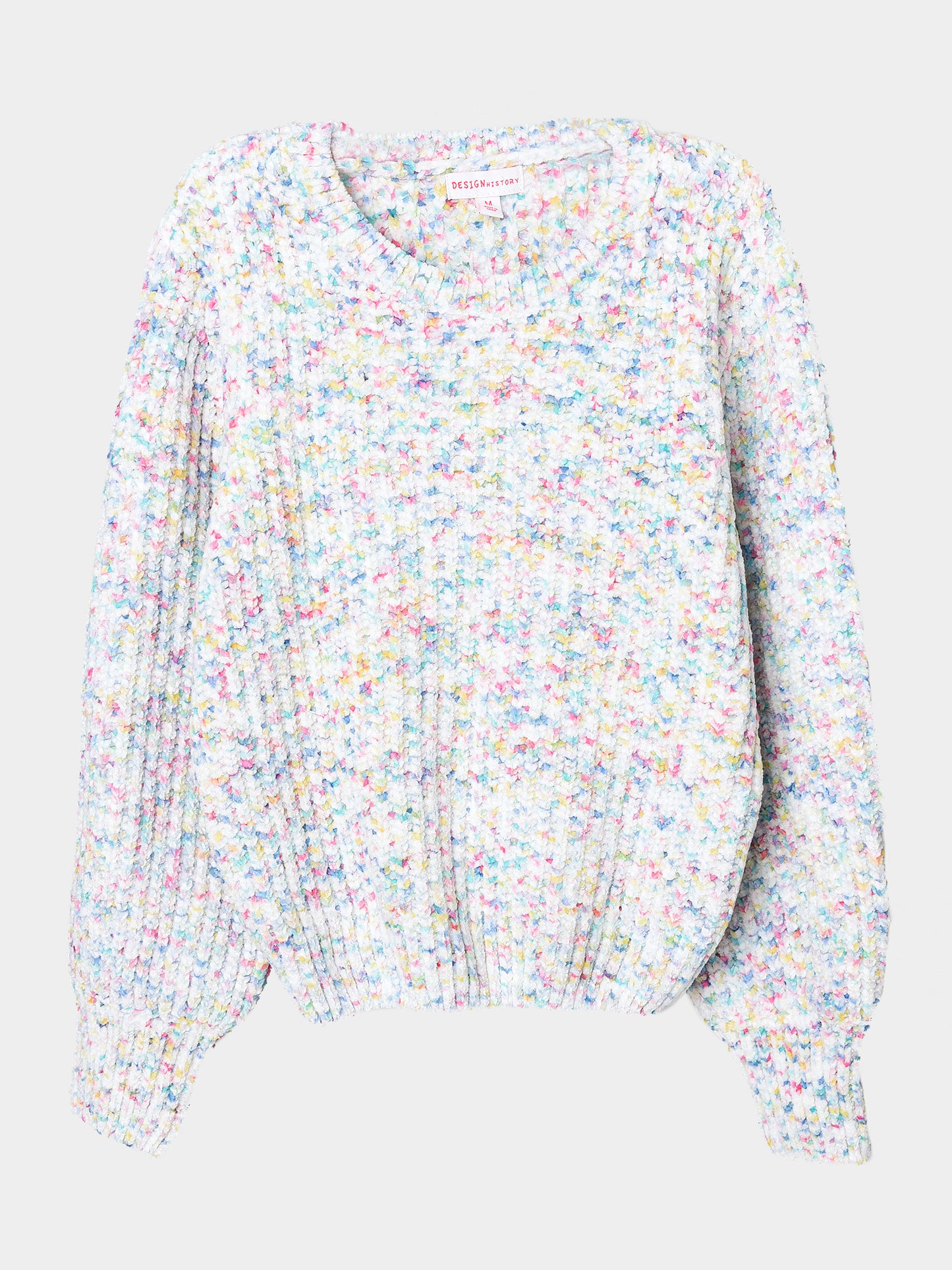 Design History Girls' Space Dye Chenille Sweater - Saint Bernard