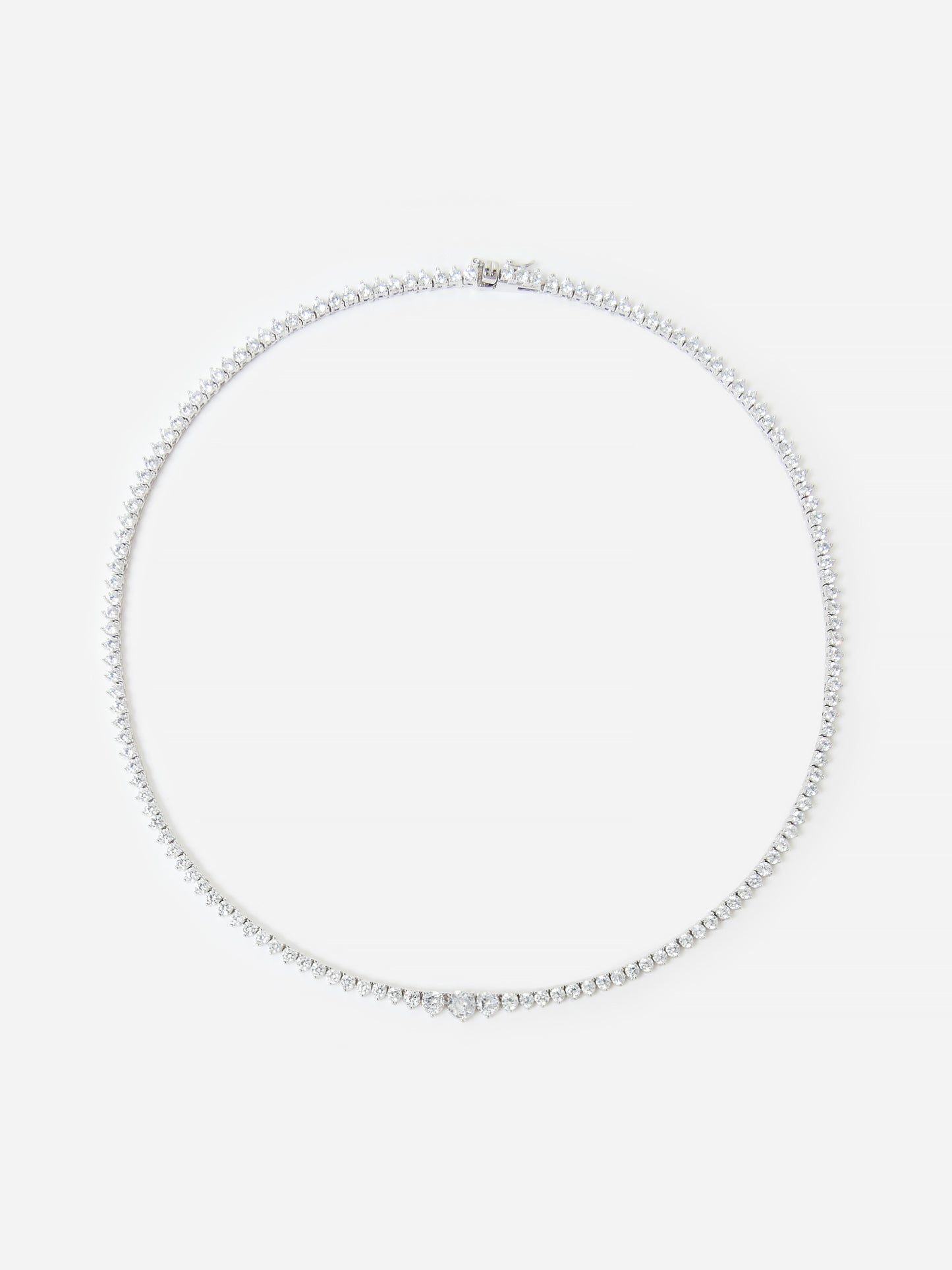 GRADUATEDTENNISNECKLACExWHITEGOLD-alt1