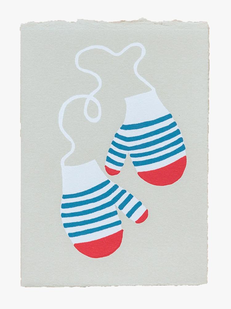 Gold Teeth Brooklyn Mittens Card - Saint Bernard