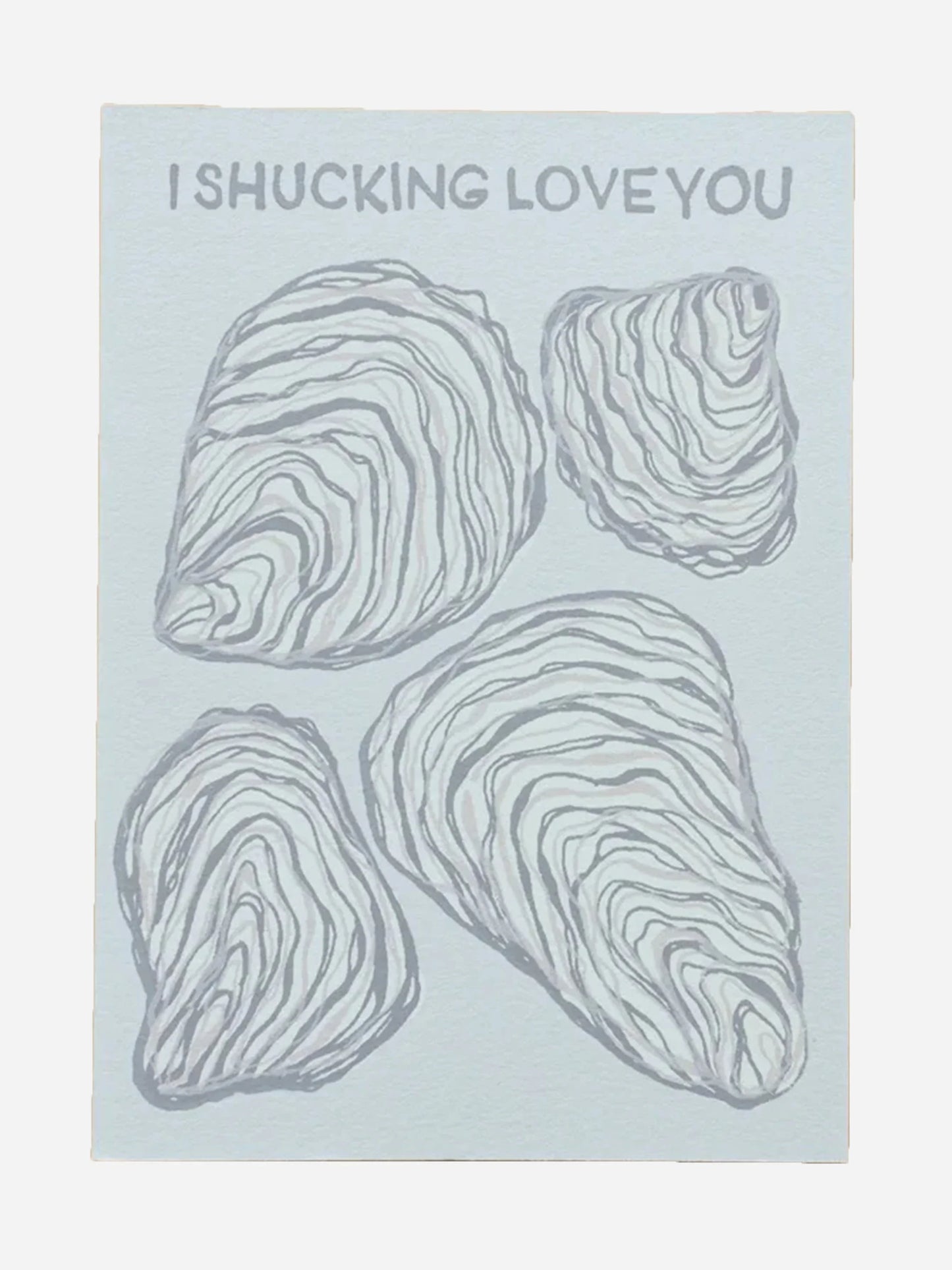 Alphabet Studios Oyster Love Card - Saint Bernard