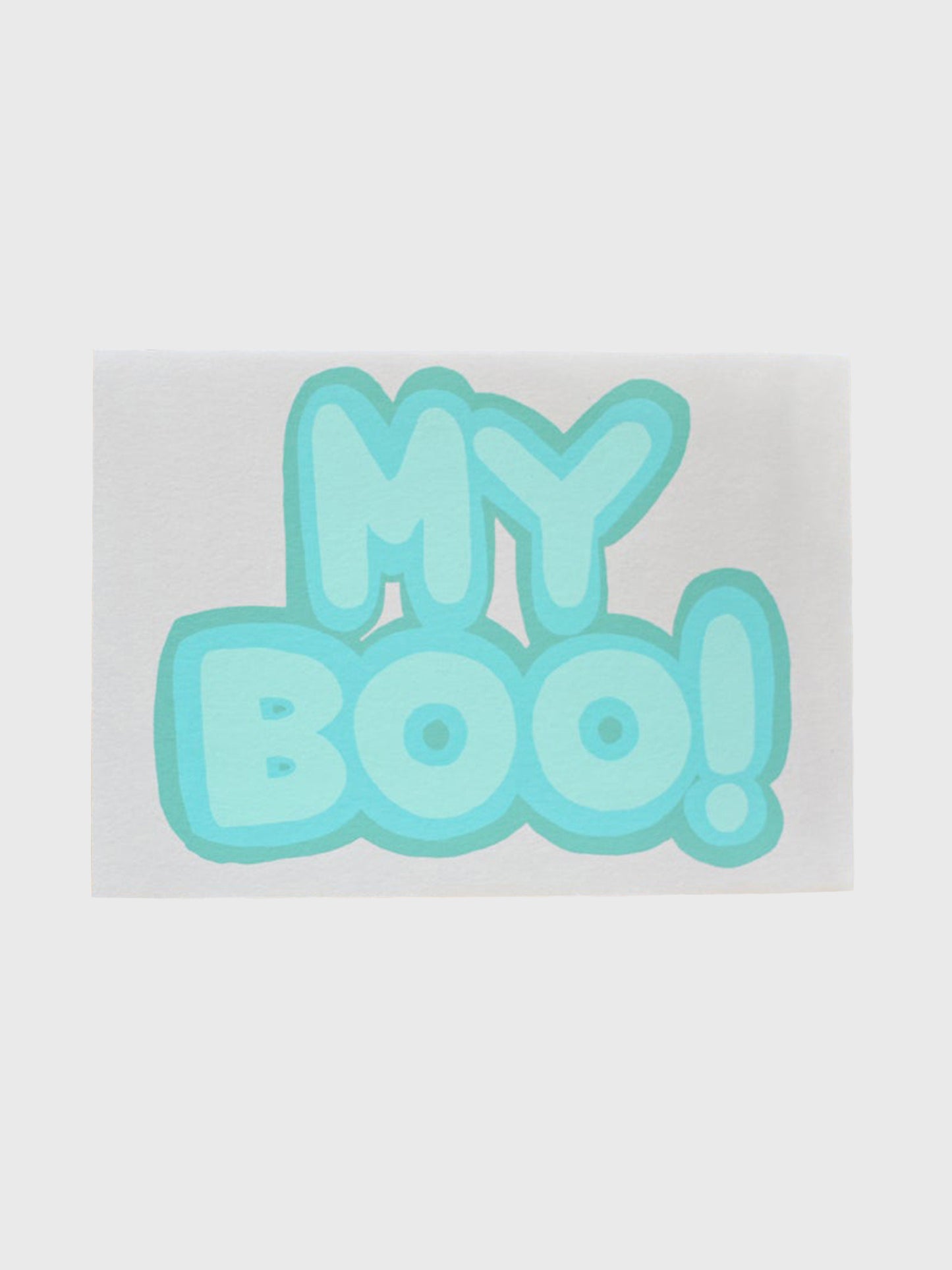Gold Teeth Brooklyn My Boo Shadow Greeting Card - Saint Bernard