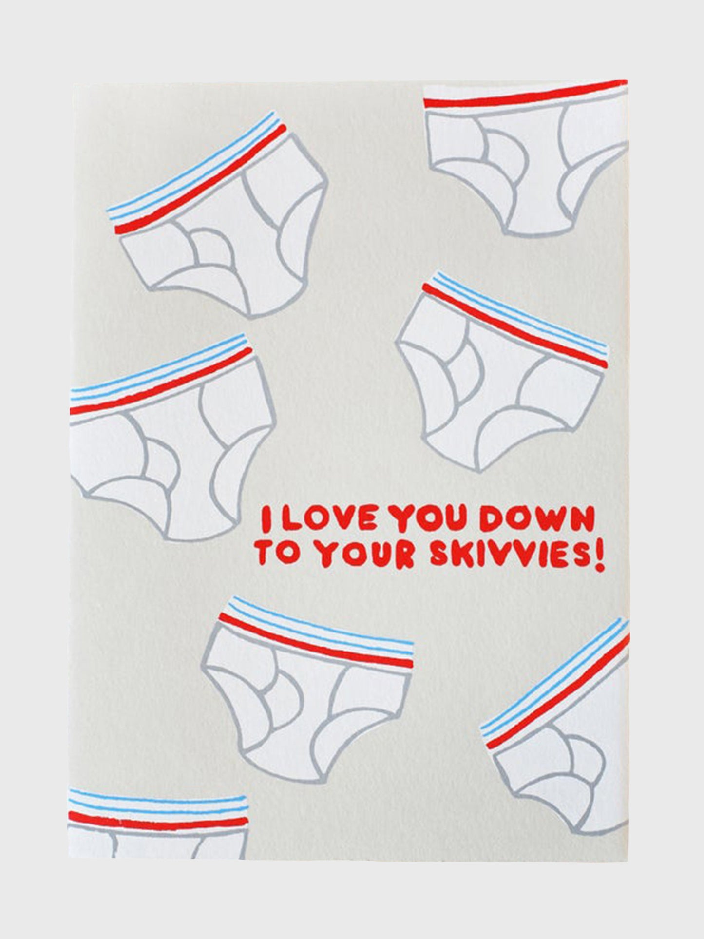 Gold Teeth Brooklyn Love Undies Greeting Card - Saint Bernard