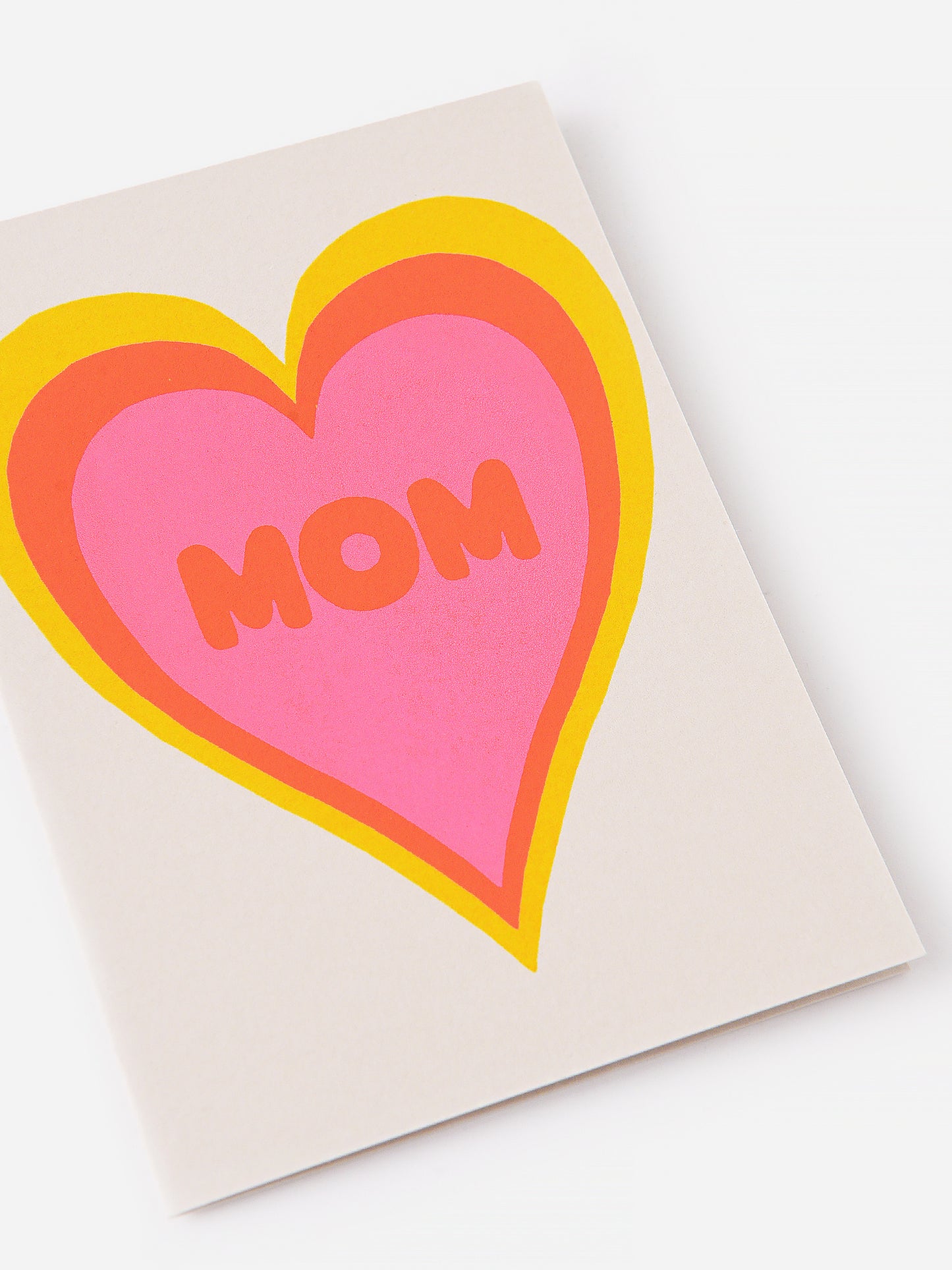 Gold Teeth Brooklyn Mom Heart Shadow Card - Saint Bernard