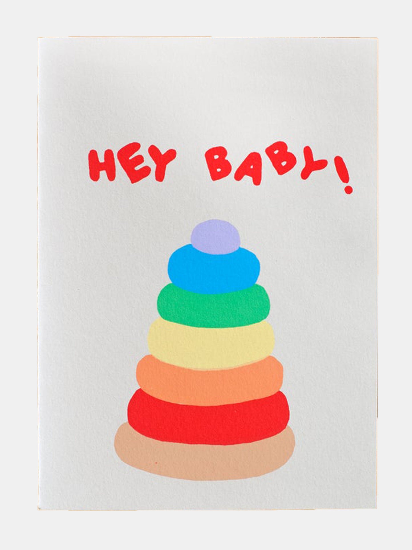 Alphabet Studios Hey Baby Card - Saint Bernard