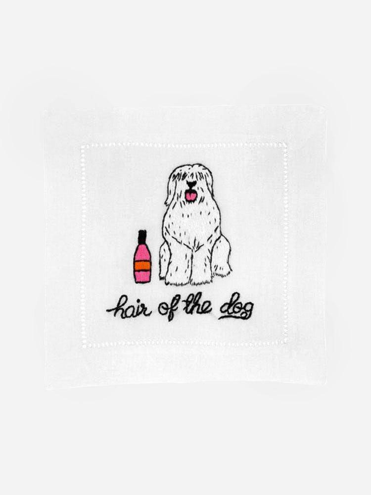 August Morgan Hair Of The Dog Cocktail Napkin Set - Saint Bernard