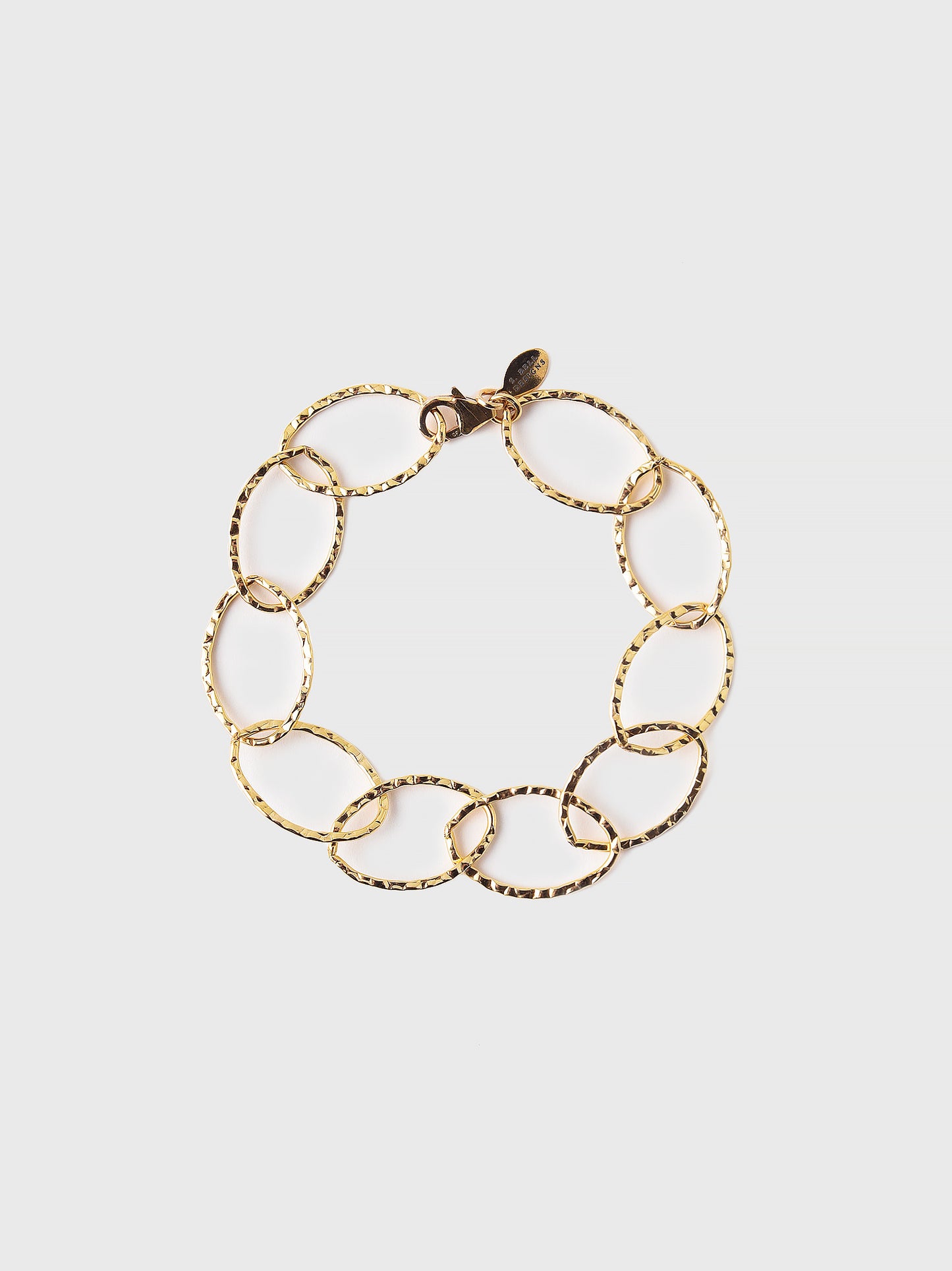 S. Bell Hammered Link Bracelet - Saint Bernard