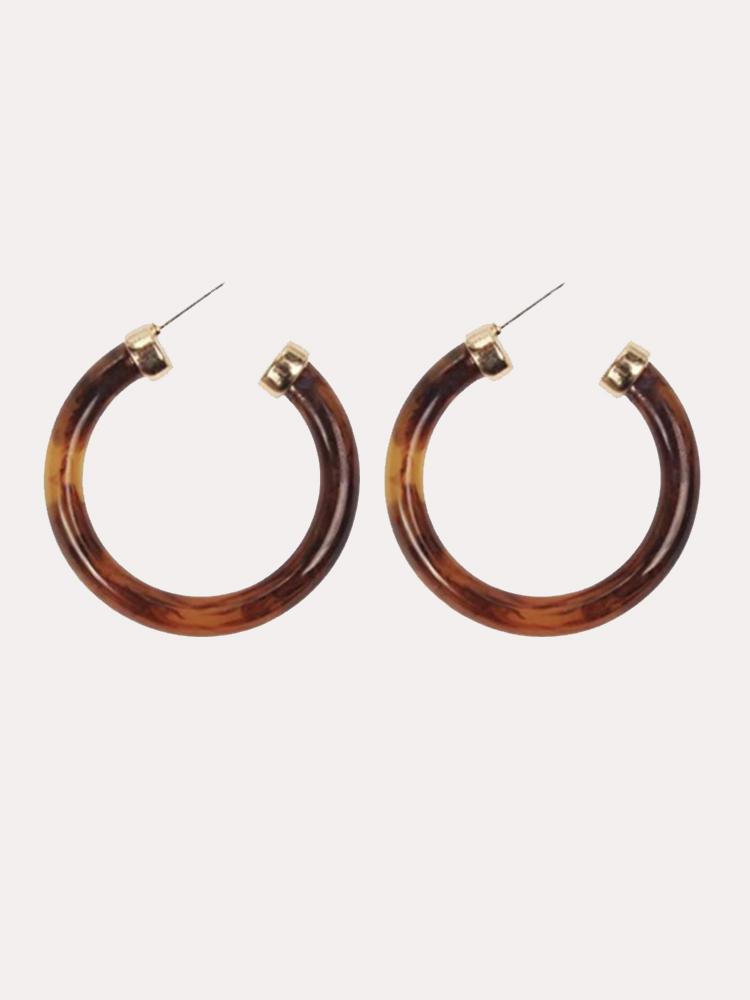 Accessory Concierge Tortoise Harper Hoop Earring - Saint Bernard