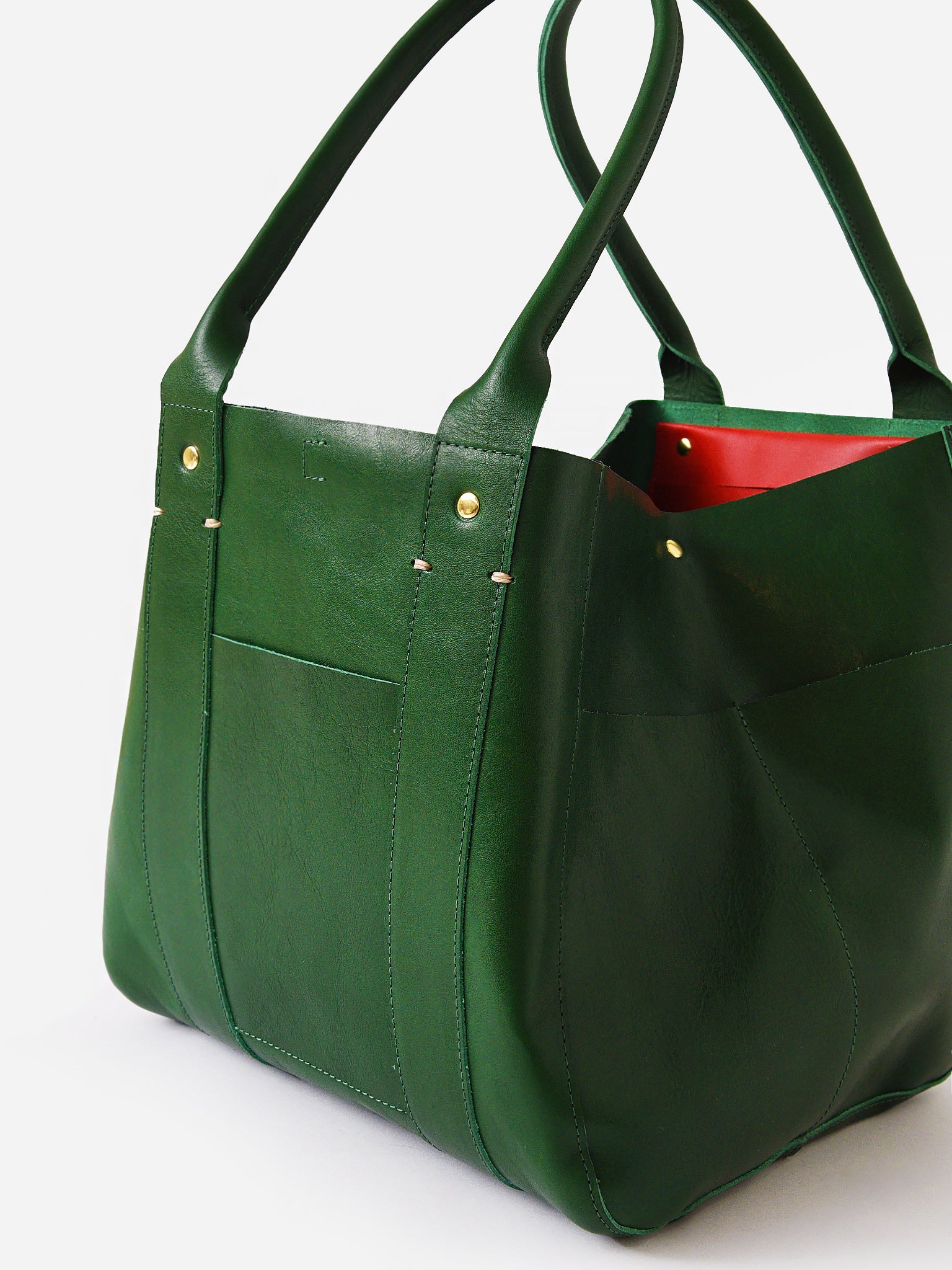 Clare V. | Le Box Tote in Cuoio Perf by Clare V. | Bags Exclusive at The Shoe Hive