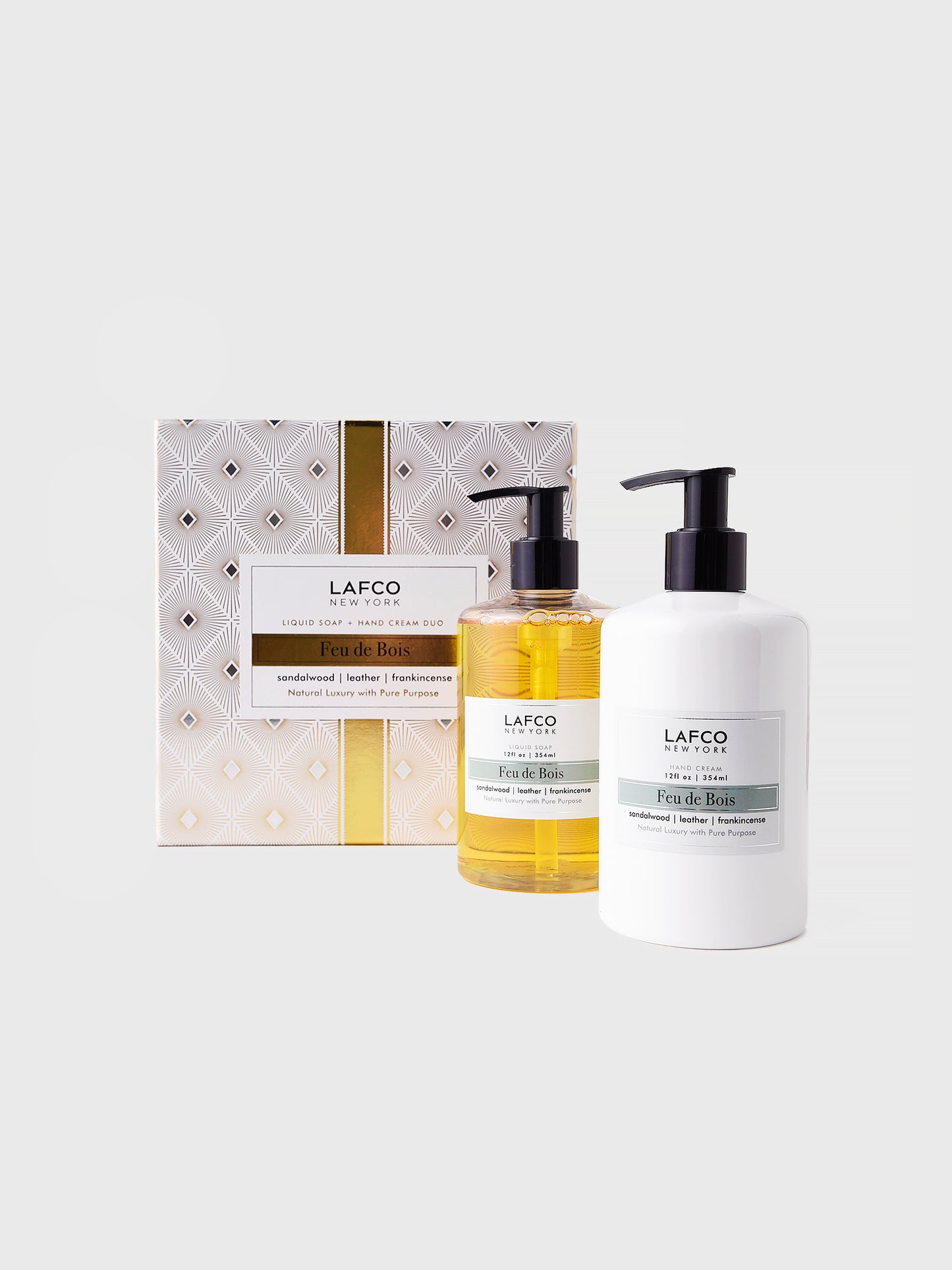 LAFCO Feu De Bois Liquid Soap & Hand Cream Duo - Saint Bernard