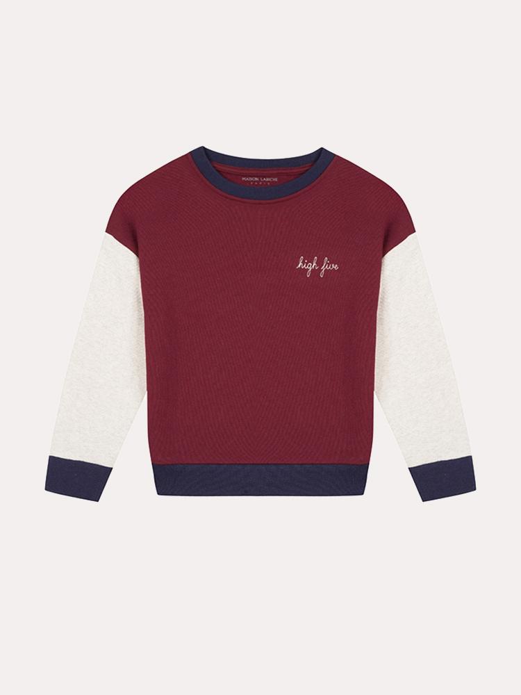 Maison Labiche Little Boys' High Five Sweatshirt - Saint Bernard