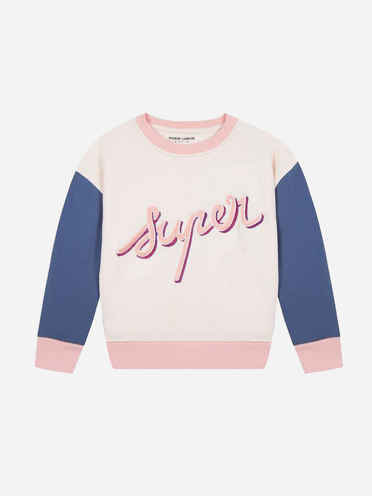 Maison Labiche Little Girls' Super Sweatshirt - Saint Bernard