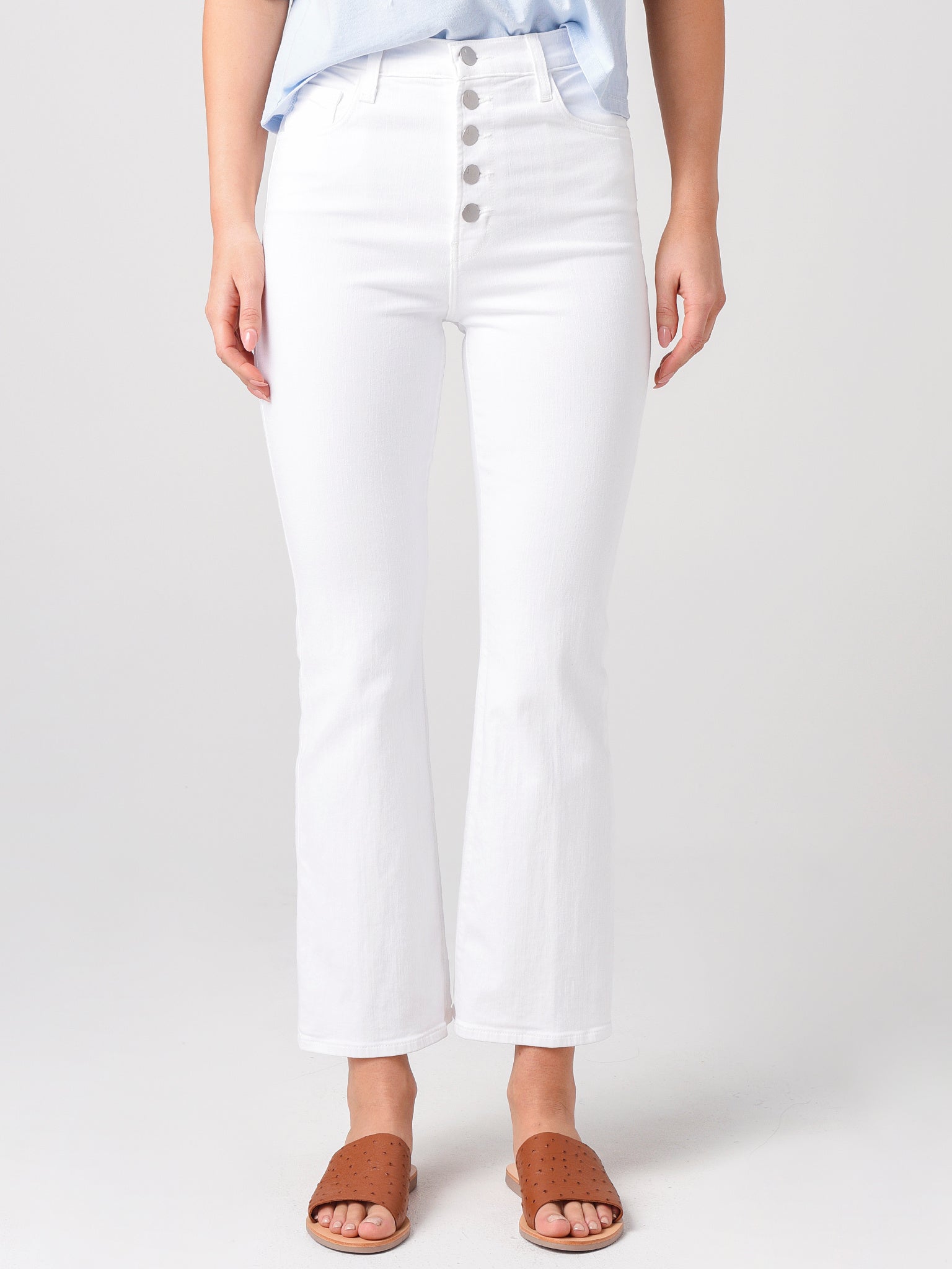 J Brand Women's Lillie High-Rise Cropped Flare Jean