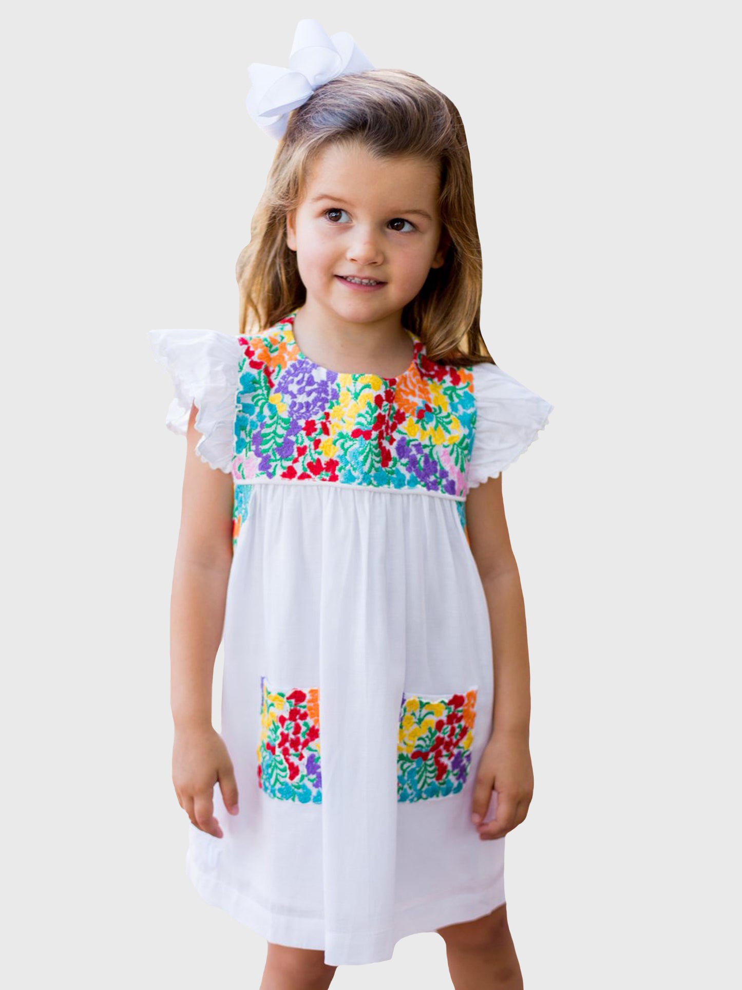 J. Marie Little Girls' The Marie Dress - Saint Bernard