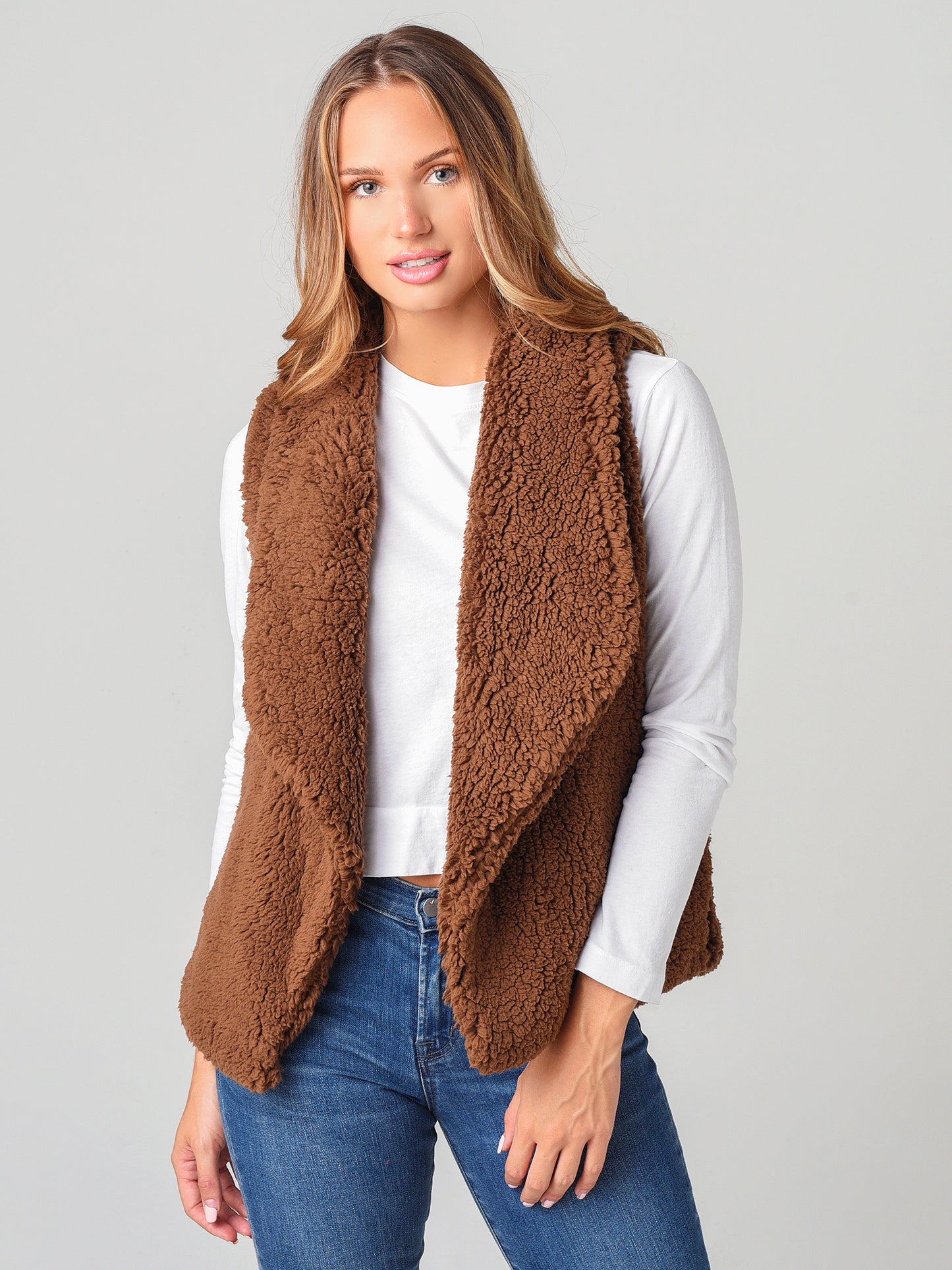 BB Dakota Women's Fleeced I Could Do Vest - Saint Bernard