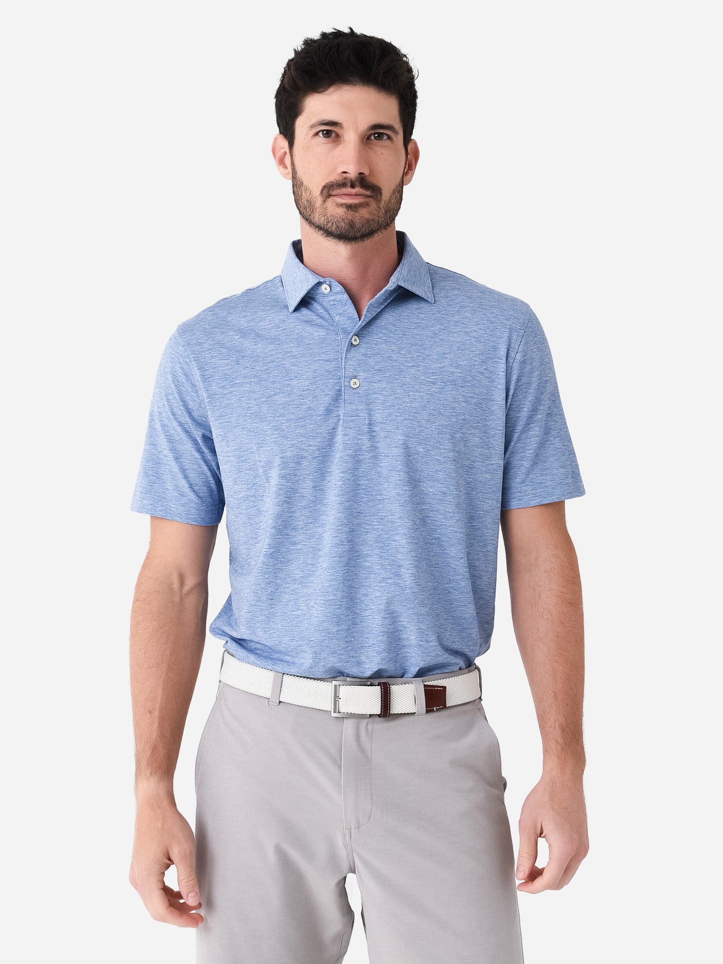 Johnnie-O Men's Maddox Solid Top Shelf Performance Polo - Saint Bernard