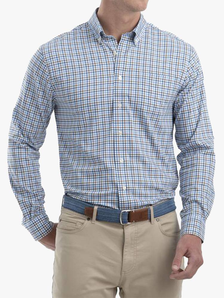Johnnie-O Men’s Stan Prep-Formance Button Down Shirt - Saint Bernard