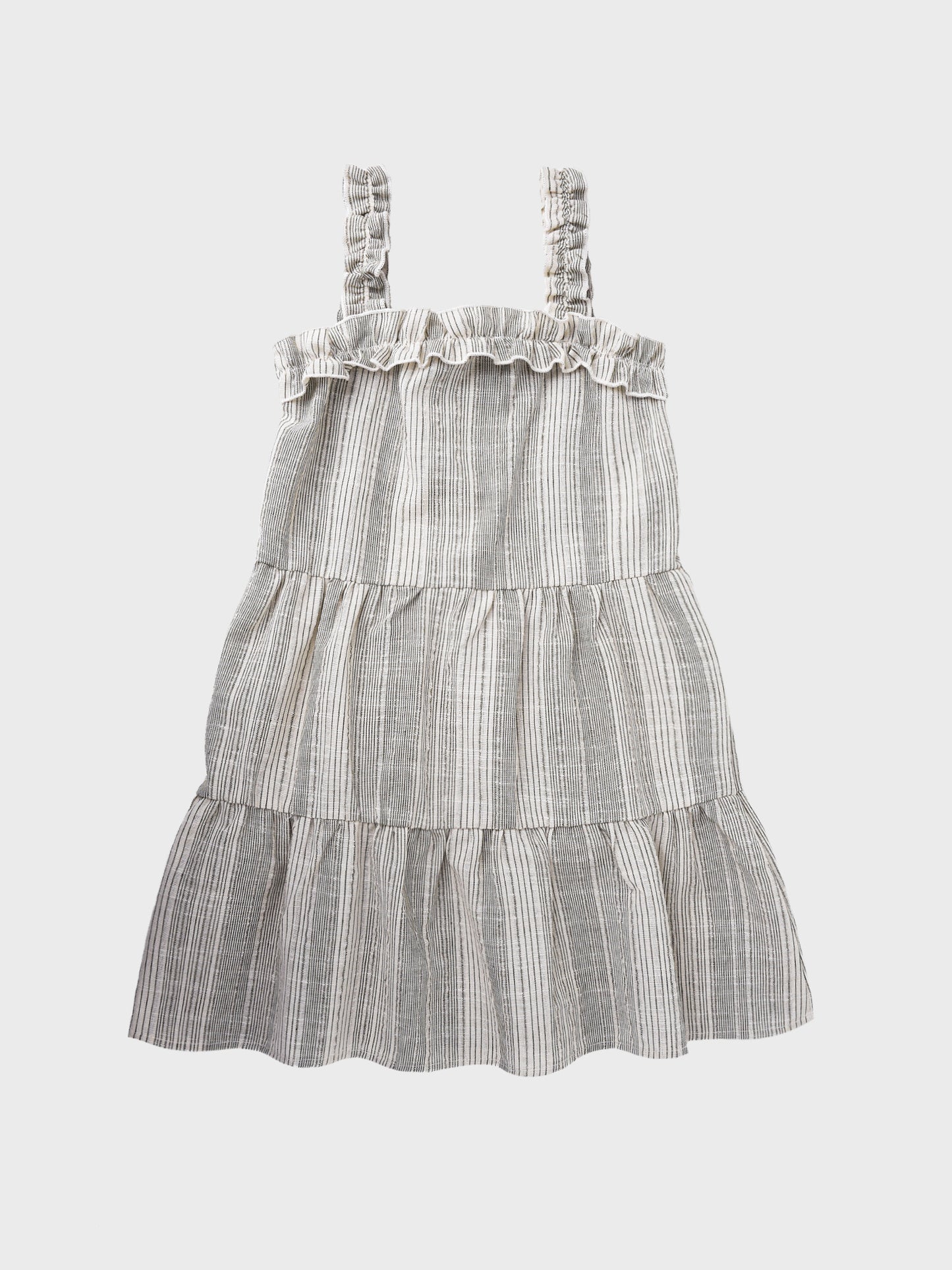 For All Seasons Girls' Stripe Tiered Dress - Saint Bernard