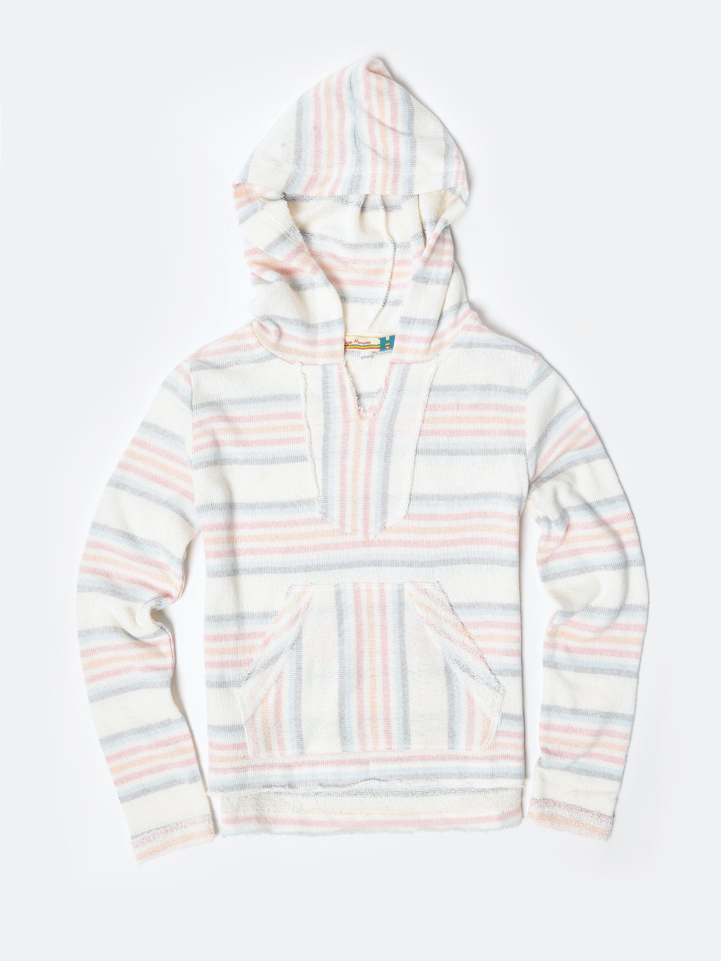 Vintage Havana Girls' Tropical Multi Stripe Baja Hoody - Saint Bernard