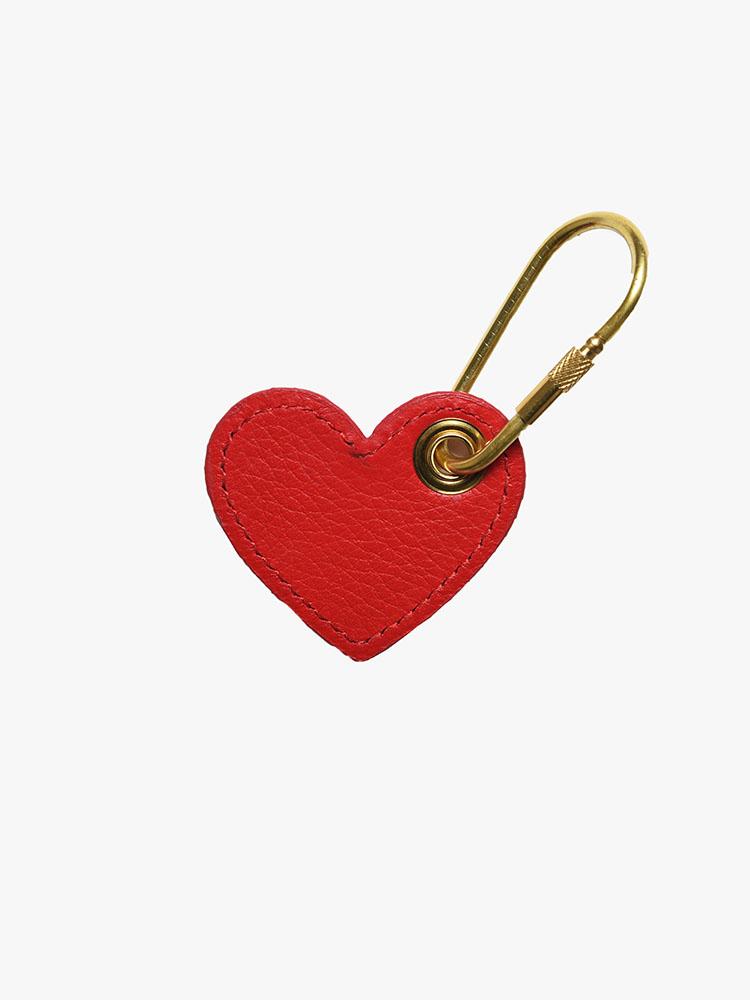 H Barnes And Co Red Berry Heart Key Fob - Saint Bernard